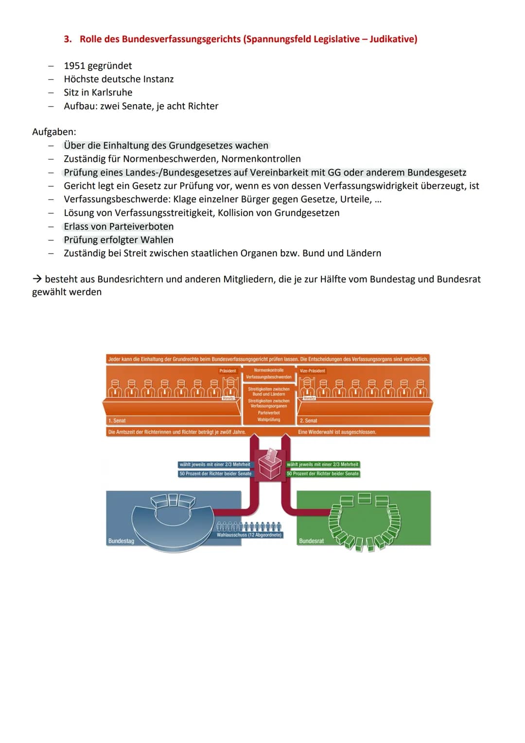 Q1.1 Verfassung und Verfassungswirklichkeit
1. Grundrechte und Rechtsstaatlichkeit in der Verfassung
Das Grundgesetz hat Vorrang vor allen a