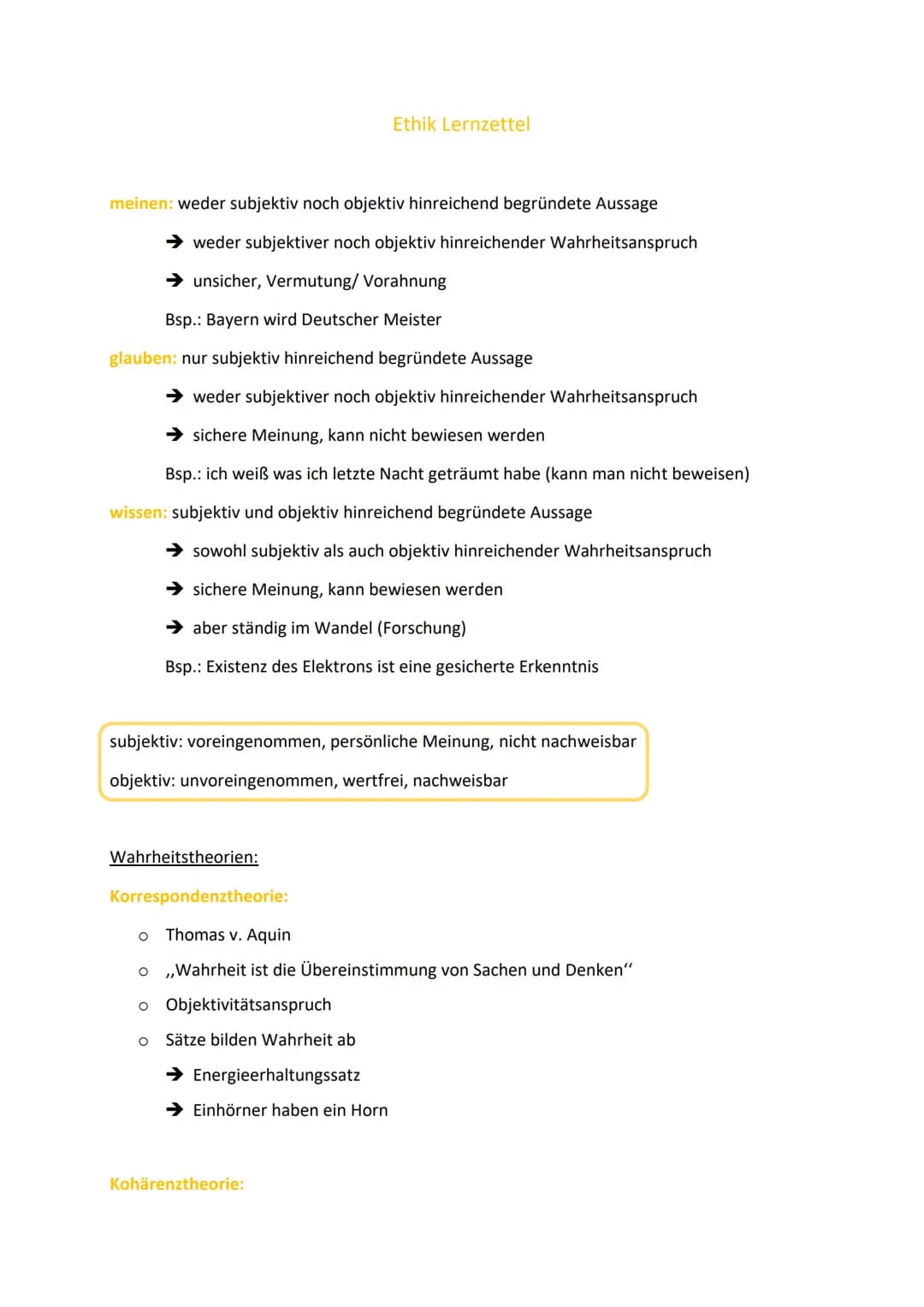 meinen: weder subjektiv noch objektiv hinreichend begründete Aussage
weder subjektiver noch objektiv hinreichender Wahrheitsanspruch
➜ unsic