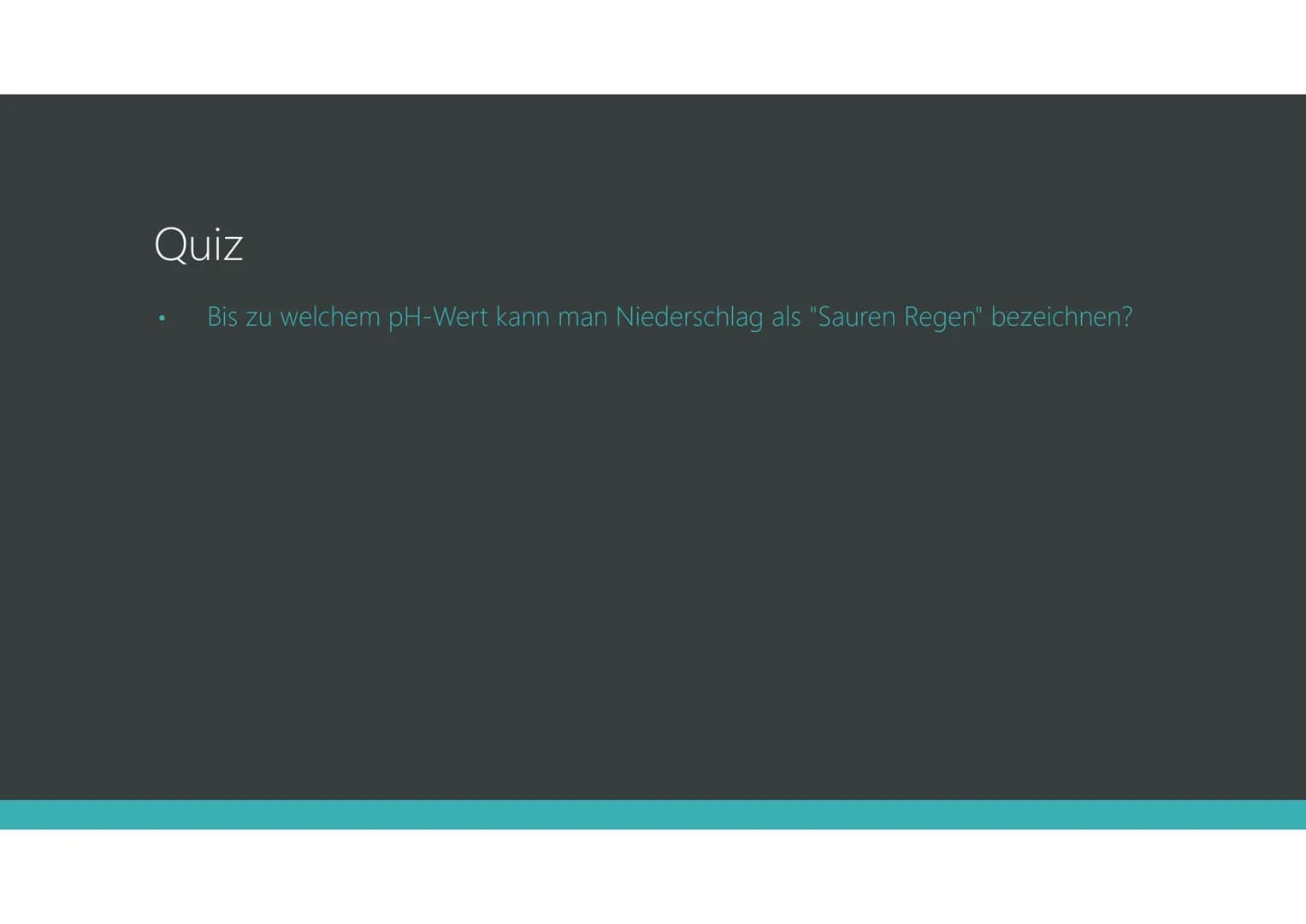 Saurer Regen
JANA ELVERS & LUISE HAMSCH, 8C Gliederung
• Allgemein
• Ursachen
●
Entstehung
●
Auswirkungen
Gegenmaßnahmen
Reaktionsgleichunge