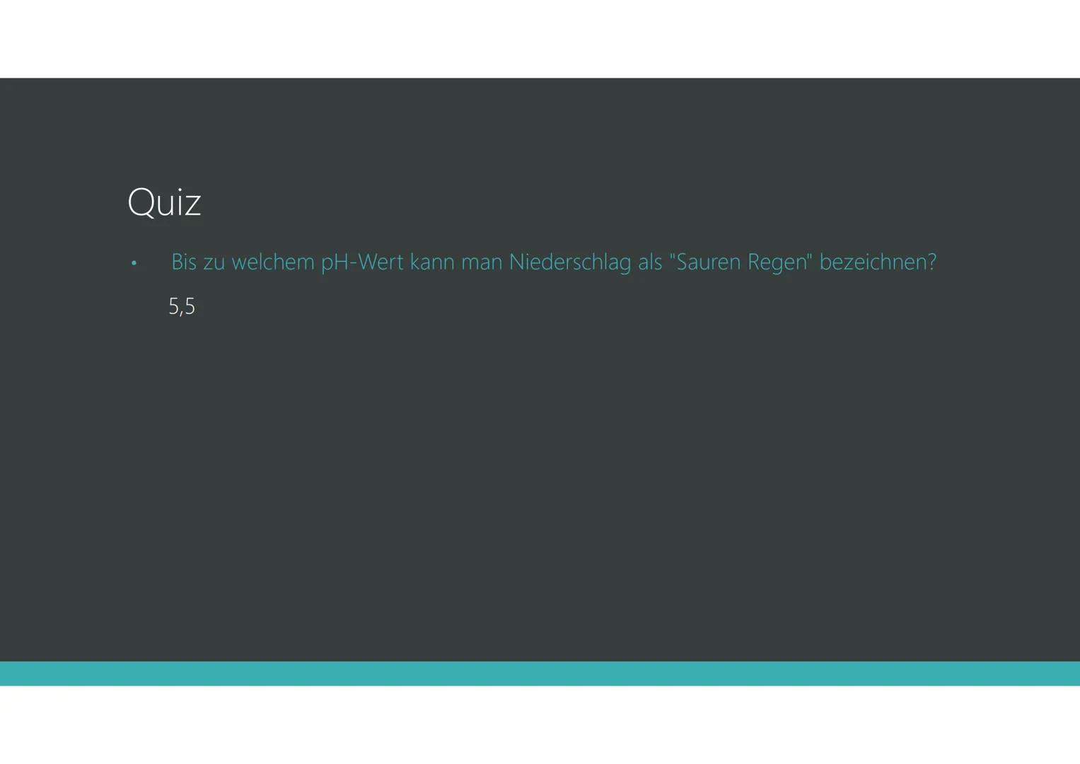 Saurer Regen
JANA ELVERS & LUISE HAMSCH, 8C Gliederung
• Allgemein
• Ursachen
●
Entstehung
●
Auswirkungen
Gegenmaßnahmen
Reaktionsgleichunge