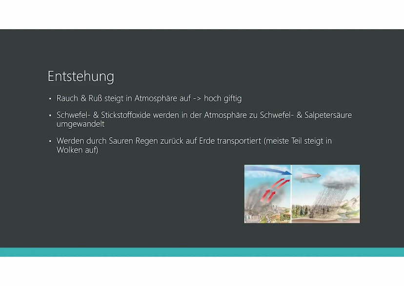 Saurer Regen
JANA ELVERS & LUISE HAMSCH, 8C Gliederung
• Allgemein
• Ursachen
●
Entstehung
●
Auswirkungen
Gegenmaßnahmen
Reaktionsgleichunge