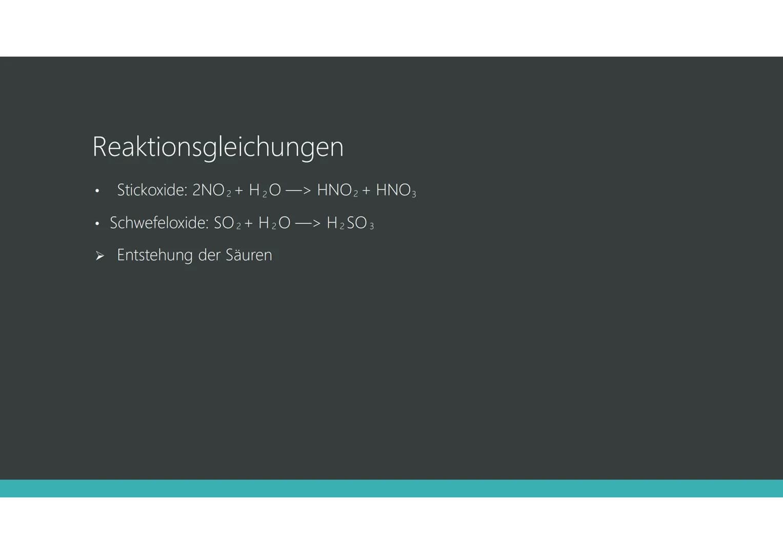 Saurer Regen
JANA ELVERS & LUISE HAMSCH, 8C Gliederung
• Allgemein
• Ursachen
●
Entstehung
●
Auswirkungen
Gegenmaßnahmen
Reaktionsgleichunge