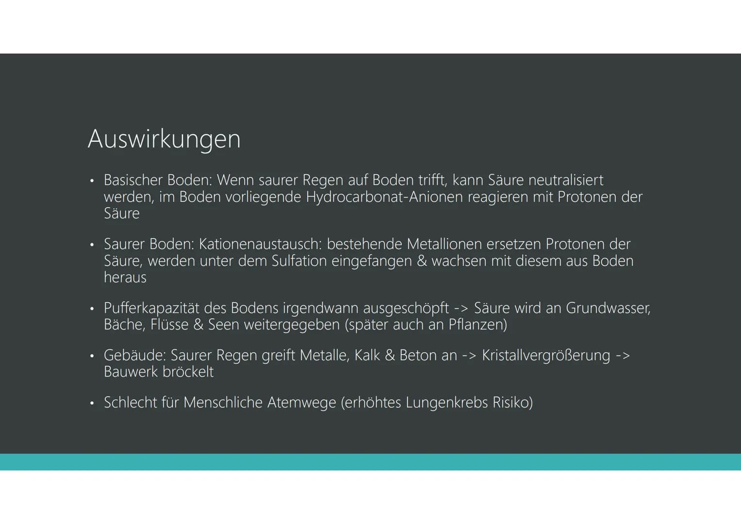 Saurer Regen
JANA ELVERS & LUISE HAMSCH, 8C Gliederung
• Allgemein
• Ursachen
●
Entstehung
●
Auswirkungen
Gegenmaßnahmen
Reaktionsgleichunge