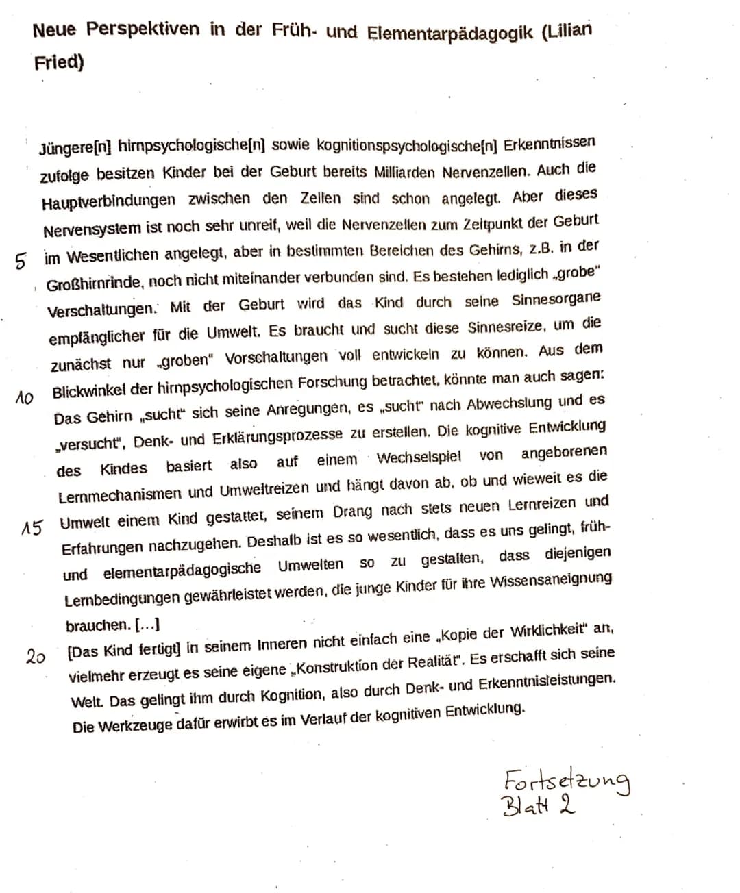 1
Q1.1 PA GK
1. Klausur im Fach Pädagogik
Unterrichtsreihe: Das kindliche Denken nach Piaget
Von Nils Rosenberger
Aufgabenstellung:
1. Formu