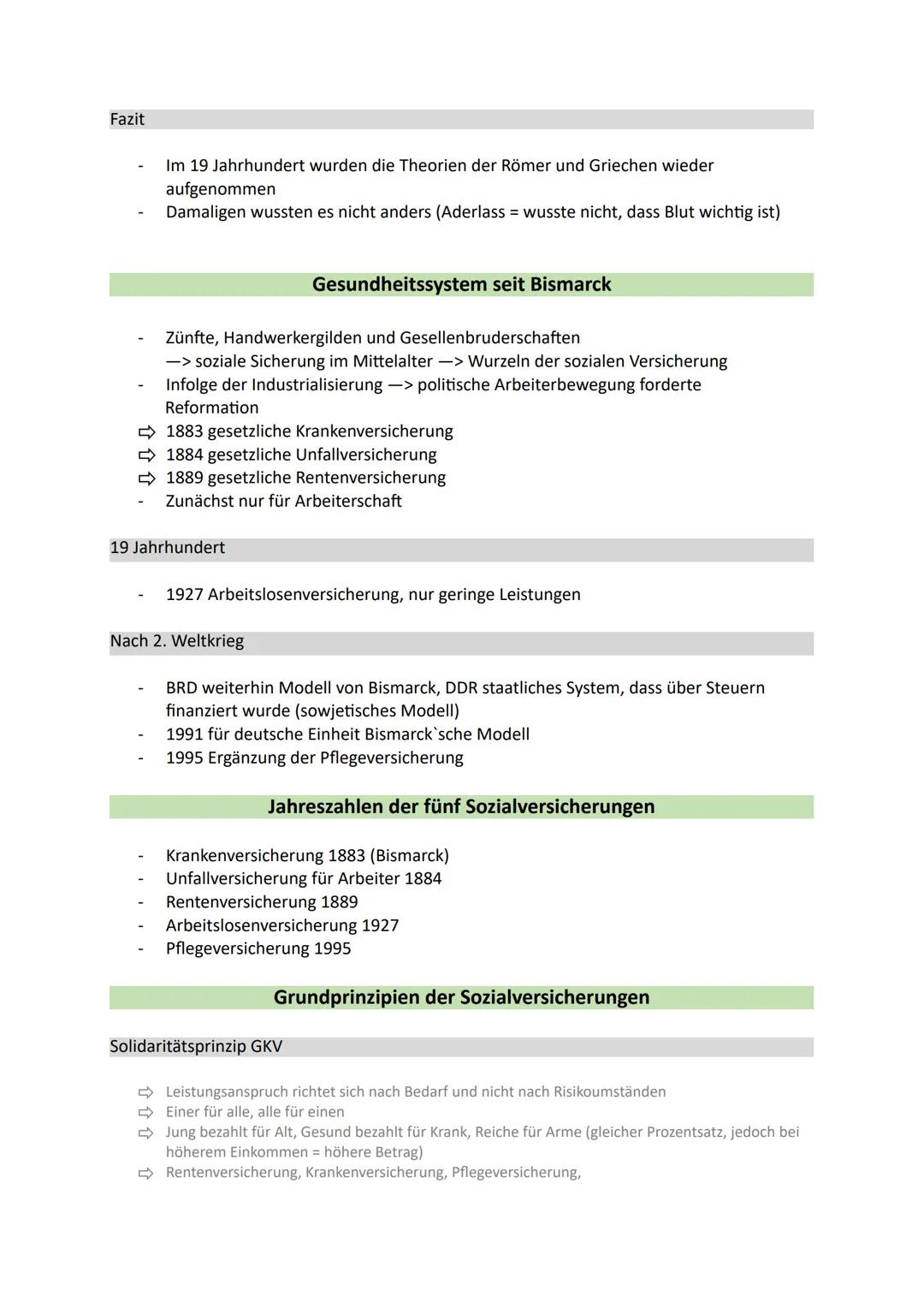 Lernzettel - Gesundheitssysteme
Gesundheitssystem
→ Setzt sich aus allen Personen, Organisationen, Einrichtungen, Regelungen und
Prozessen z