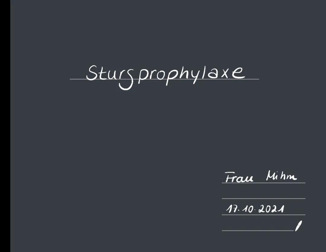 Sturzprophylaxe 