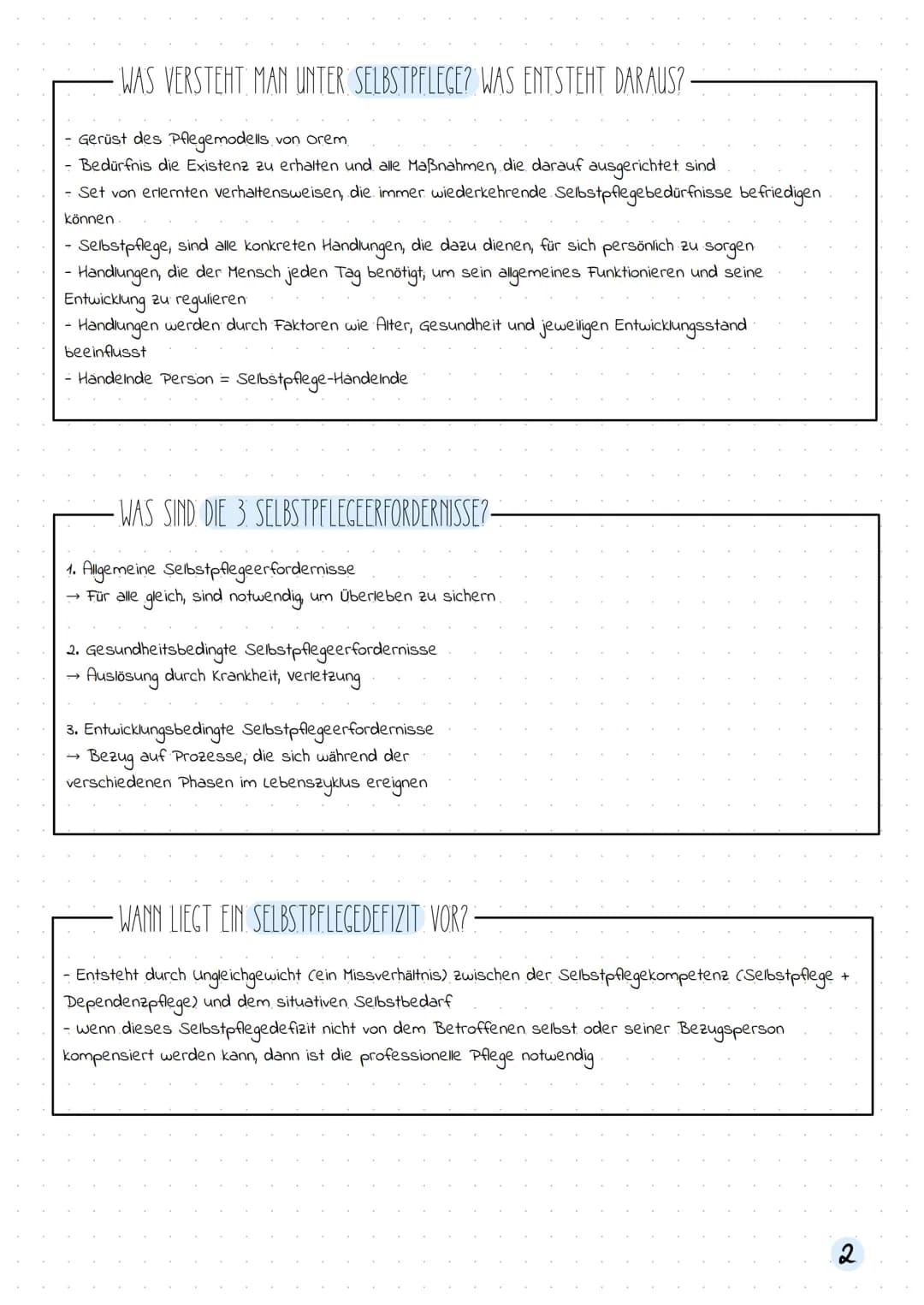 Praxis
Pflegemodel nach Orėm
- WIE BESCHREIBT OREM DEN MENSCHEN?:
- Laut orem muss der Mensch, um eine Selbstpflege durchzuführen, folgende 