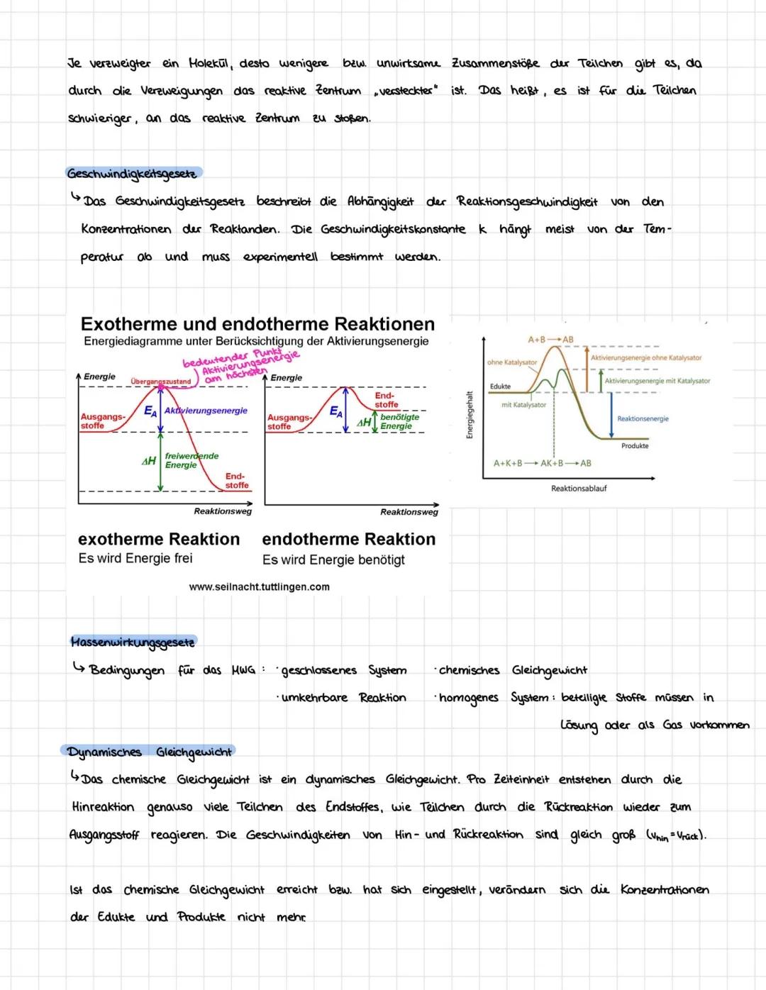 Chemie Lernzettel
Reaktionsgeschwindigkeit
G
•Berechnung der Konzentration
•Berechnung der Konzentration
Bsp.: Edukt C₁ = 10 ml
·Edukt nach 