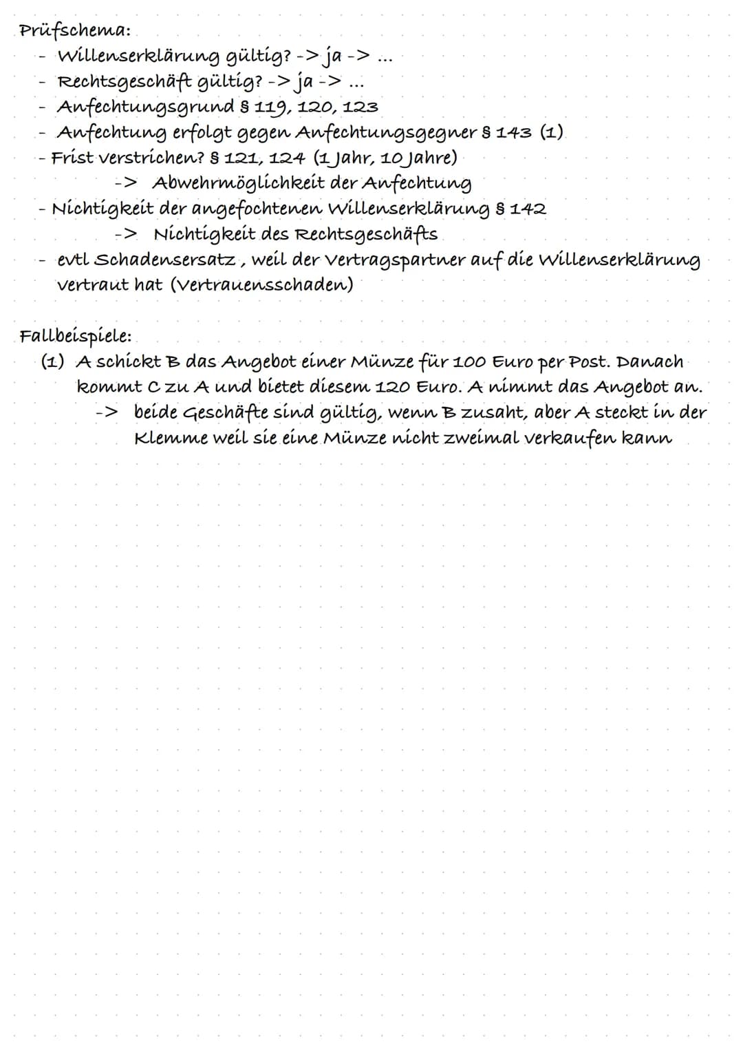 3. Die Willenserklärung
a) wille: Handlungswillen
Erklärungswillen.
Geschäftswillen.
b) Willenserklärung: Willenserklärung einer geschäftsfä