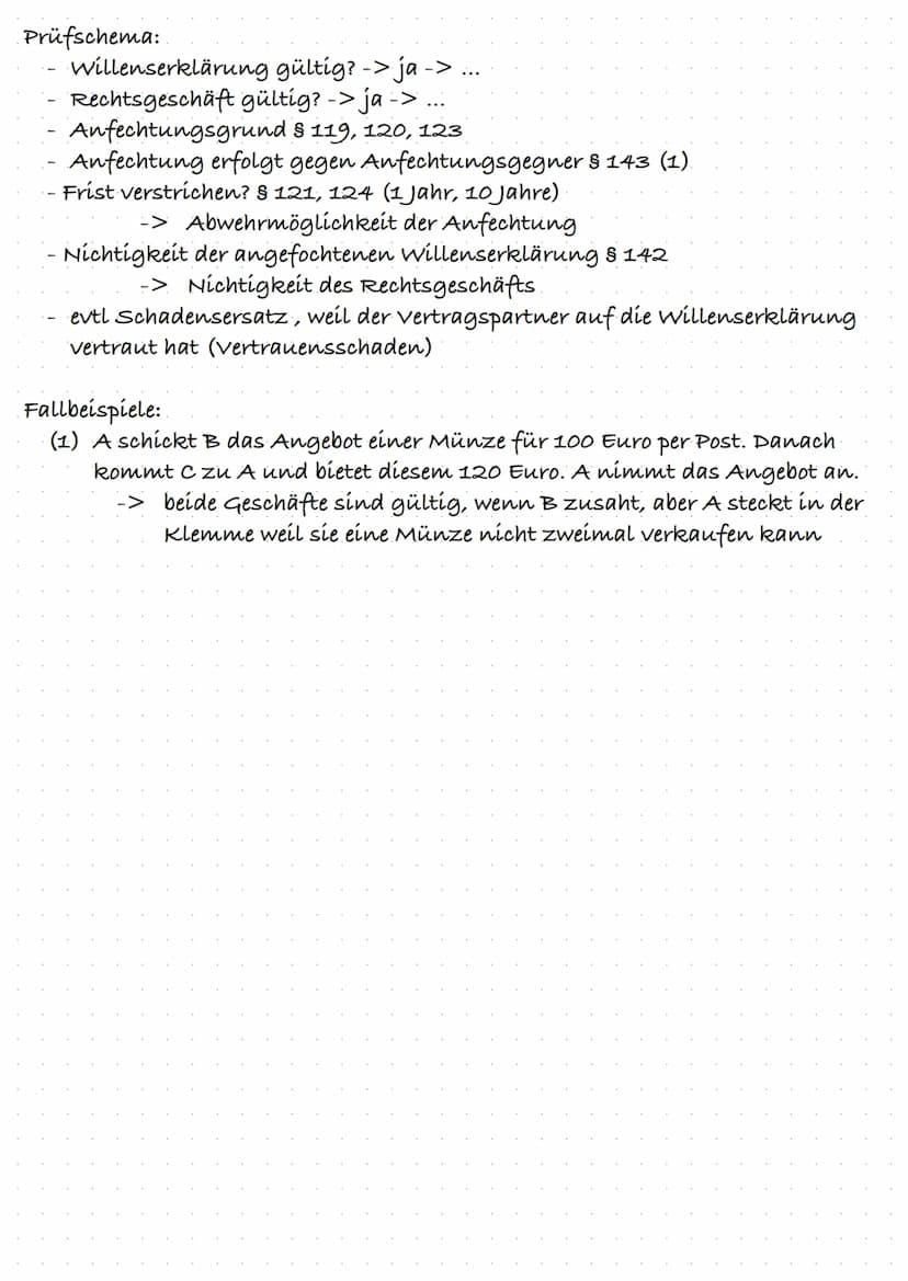 3. Die Willenserklärung
a) wille: Handlungswillen
Erklärungswillen.
Geschäftswillen.
b) Willenserklärung: Willenserklärung einer geschäftsfä