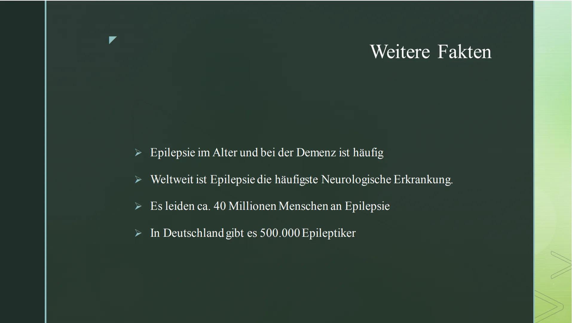 Epilepsie ➤ Was ist Epilepsie?
➤ Ursachen
Inhaltsverzeichnis
➤ Arten und Phasen
> Symptome
Unterschiede zwischen Epilepsie und epileptischer