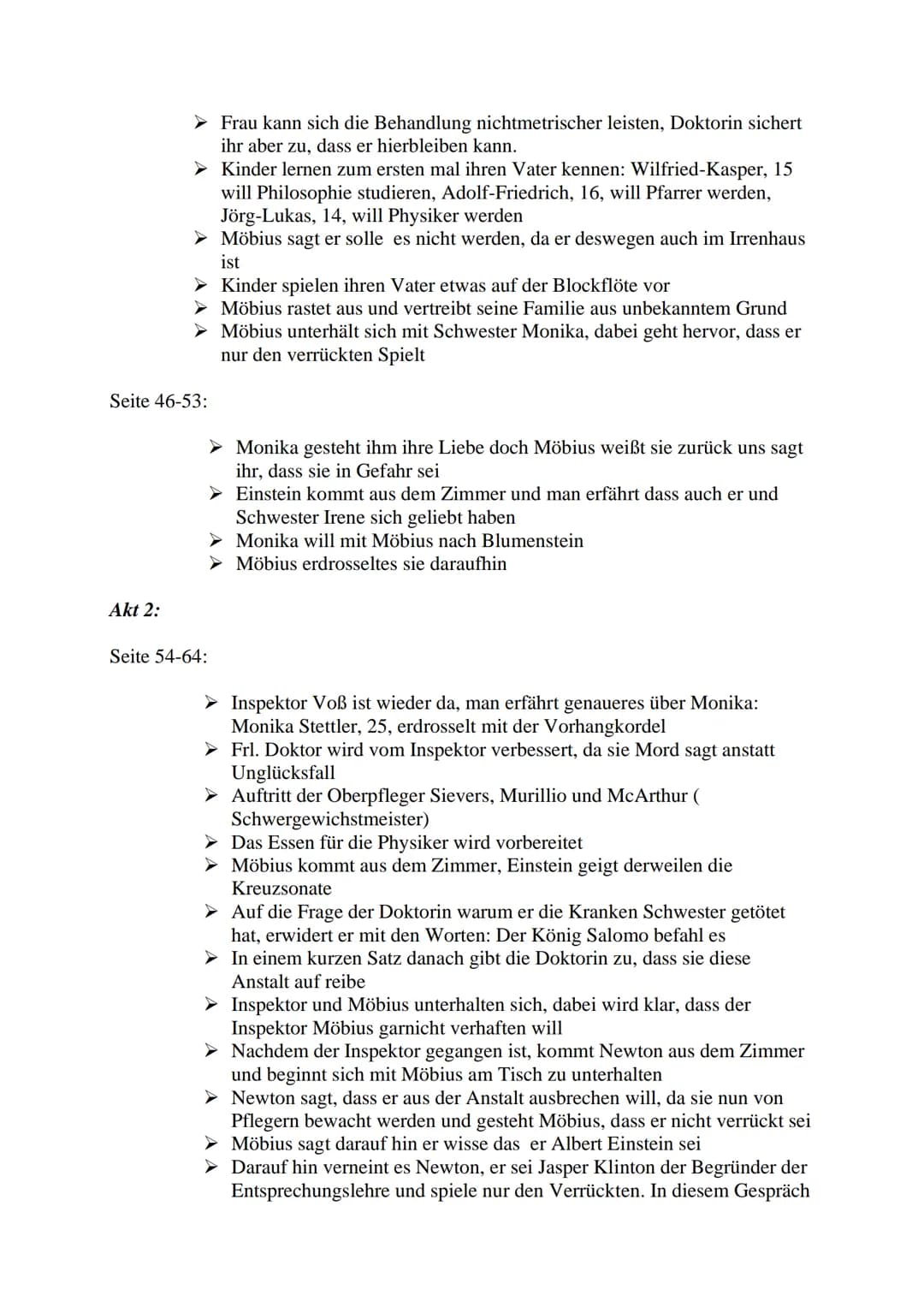 Autor: Friedrich Dürrenmatt
Verlag: Diogenes
Genre: Komödie, ich wür Tragikomödie sagen
1.Akt
Ort: Sanatorium Les Cerisies
Seite 15-29:
Die 