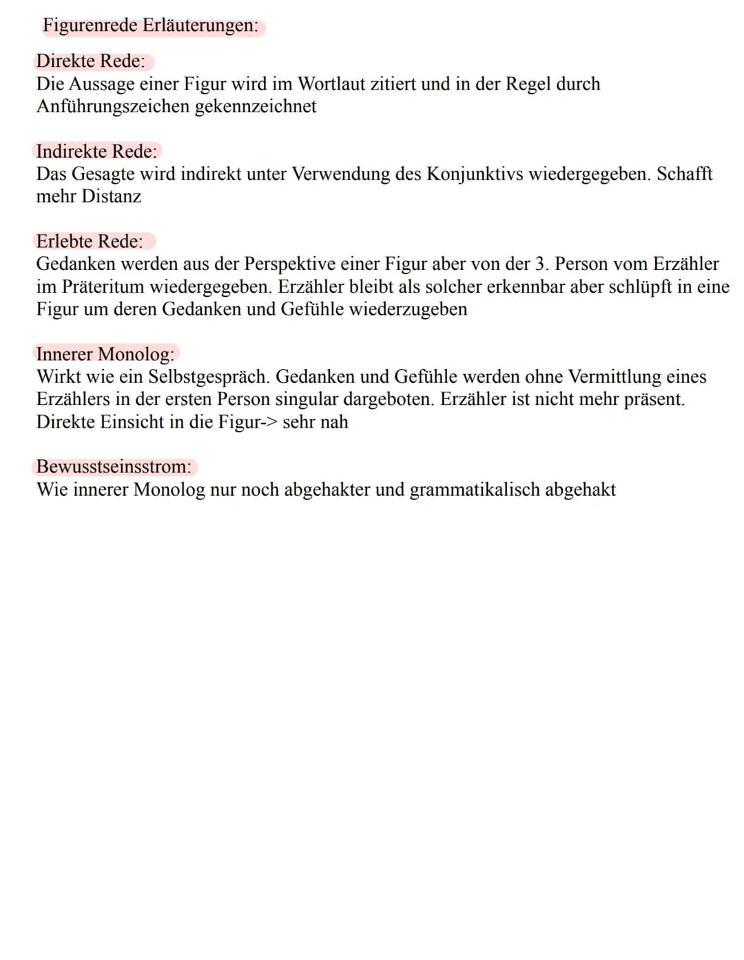 Die Moderne - Aufkündigung der traditionellen
Formsprache
Traditionelle Erzählprosa
Fester Erzählposition
Verbreitet war teilweise auch die
