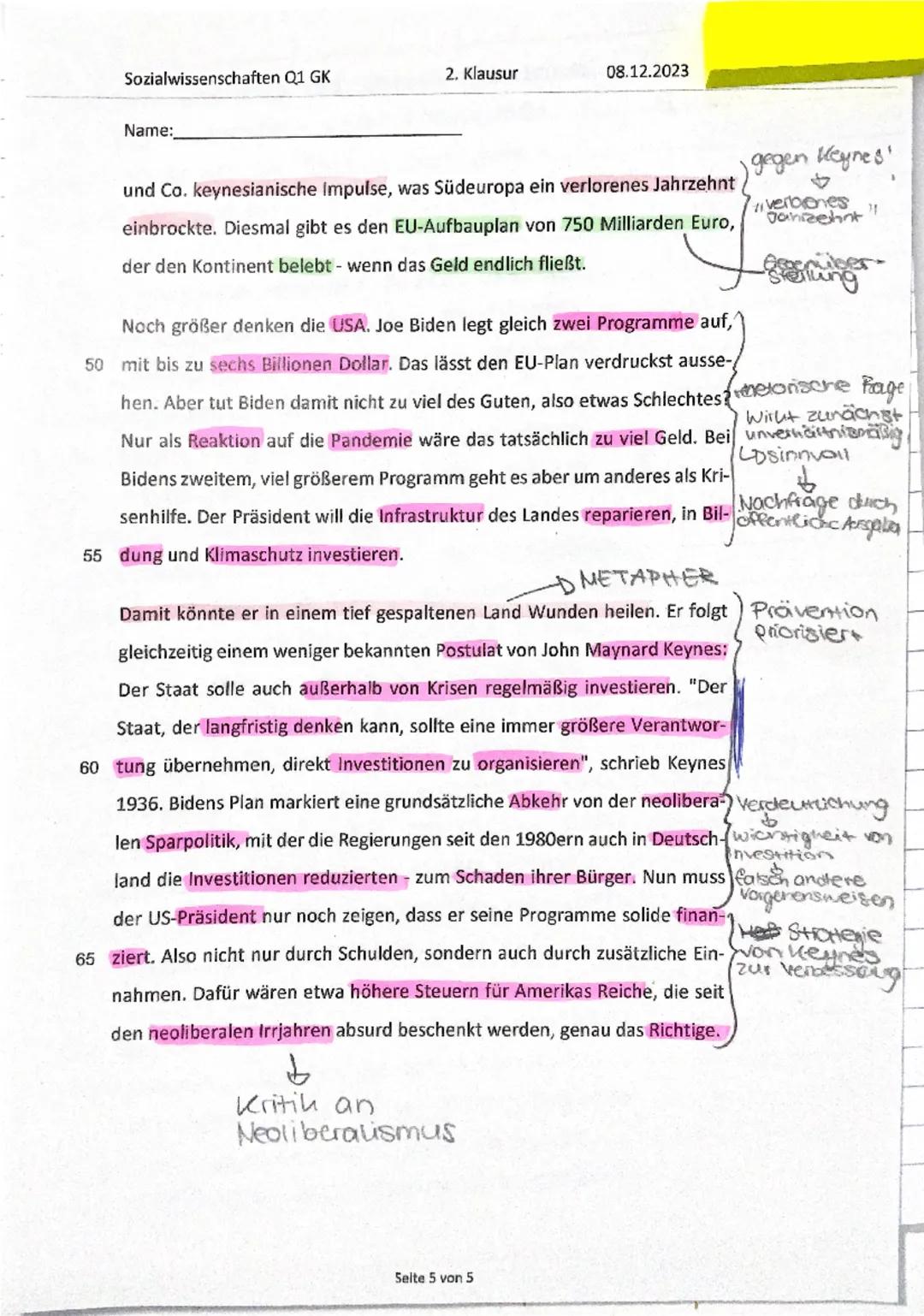 FABER-CASTELI
Textliner 46
Superfluorescent
Klausurthema:
Inhaltsfeld:
Textgrundlage:
Wirtschaftspolitik
IV: Wirtschaftspolitik
Mit Meister 