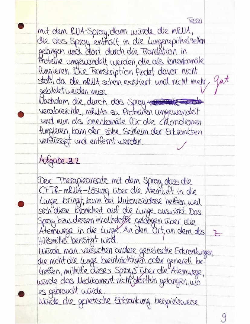 Biologie LK 12 Spe
1.1
Aufgabe 1
Erläutern Sie anhand von Material 1 den Begriff Adrenoleukodystrophie und beschreiben
Sie die möglichen Fol
