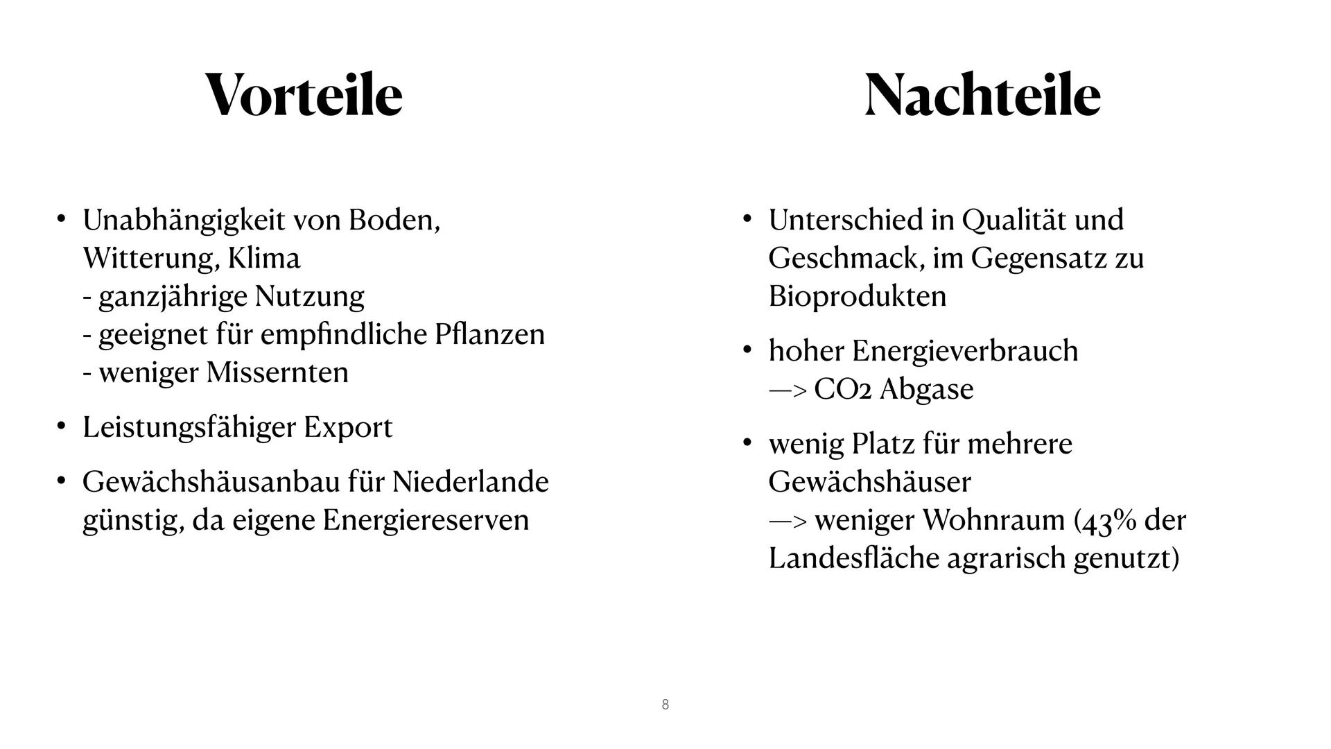 Gewächshausanbau in den
Niederlanden
JAM ●
●
• Gartenbaubetriebe
Entwicklung der Gewächshausbetriebe
●
• Cluster Beispiel Naaldwijk
Verbreit