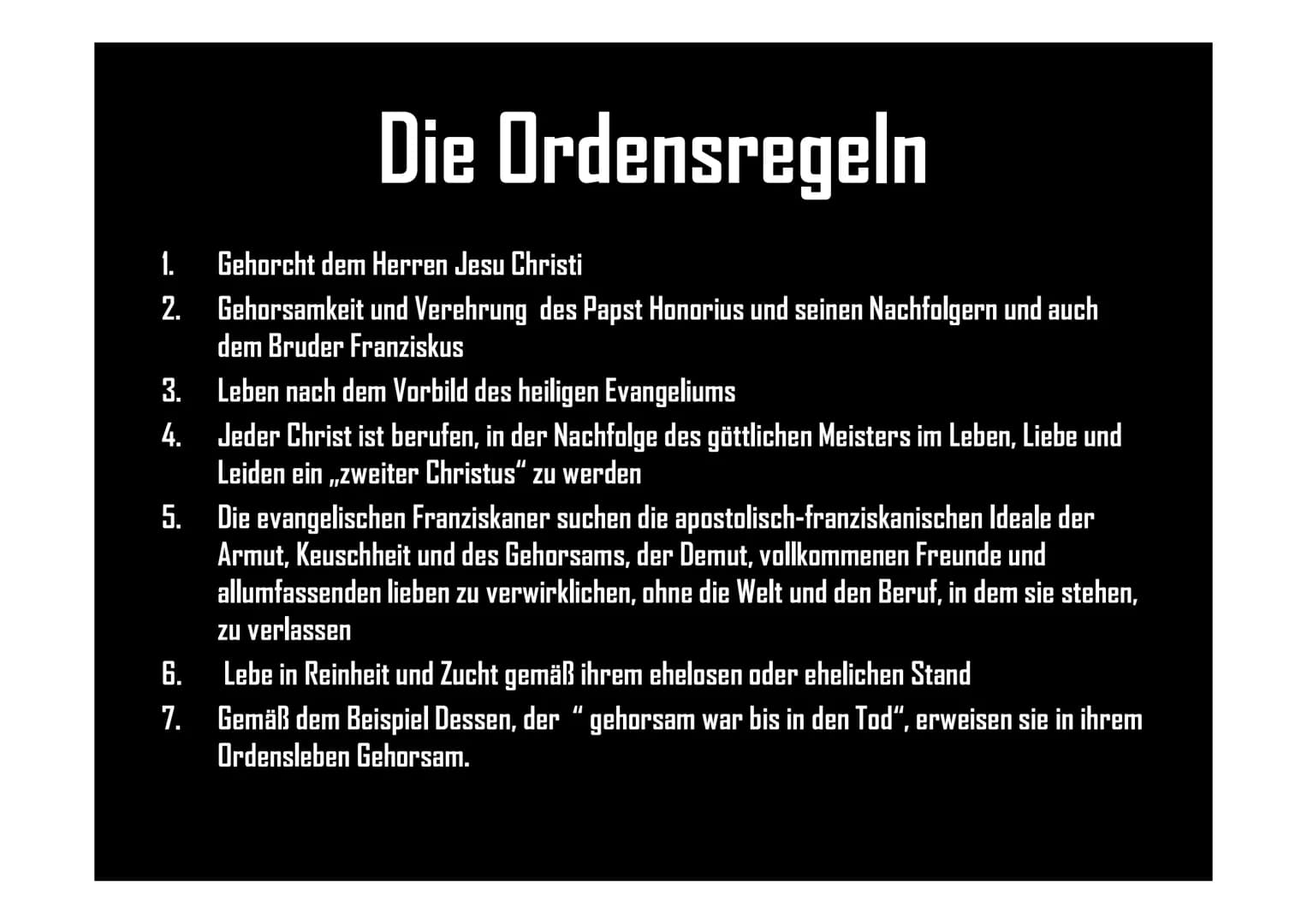 Die Franziskaner
1. Allgemein Informationen
2. Ordnungsregeln der Franziskaner
von Aileen Jahr
1182
1202
1205
1206
1208
1210
1212
Allgemeine