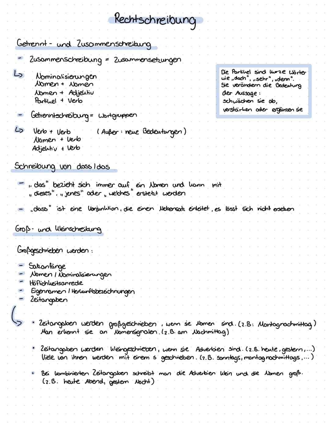 Getrennt- und Zusammenschreibung
Zusammenschreibung = Zusammensetzungen.
دا
6
Nominalisierungen
Nomen + Nomen
Nomen + Adjektiv
Partikel + Ve