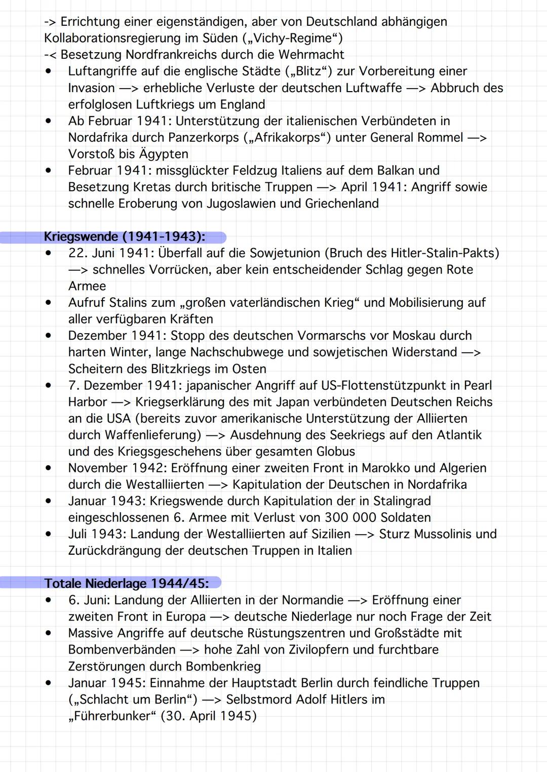 # Zweiter Weltkrieg (1939-1945)

Schaubild:

Ursachen und
Anlass

*   NS-Rassenidealogie und
    "Lebensraumpolitik"
*   Sozialdarwinismus
*
