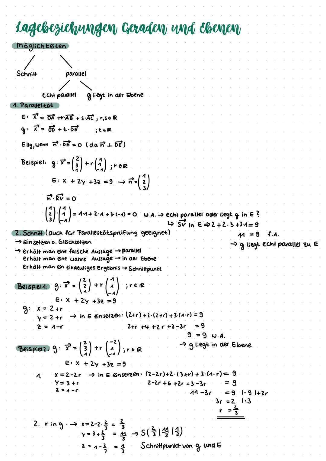 Analytische Geometrie
vektoren
Definition
Ein vektor ist eine menge von Pfeilen in der Ebenel im Raum, die alle:
- gleich lang
-gleich geric