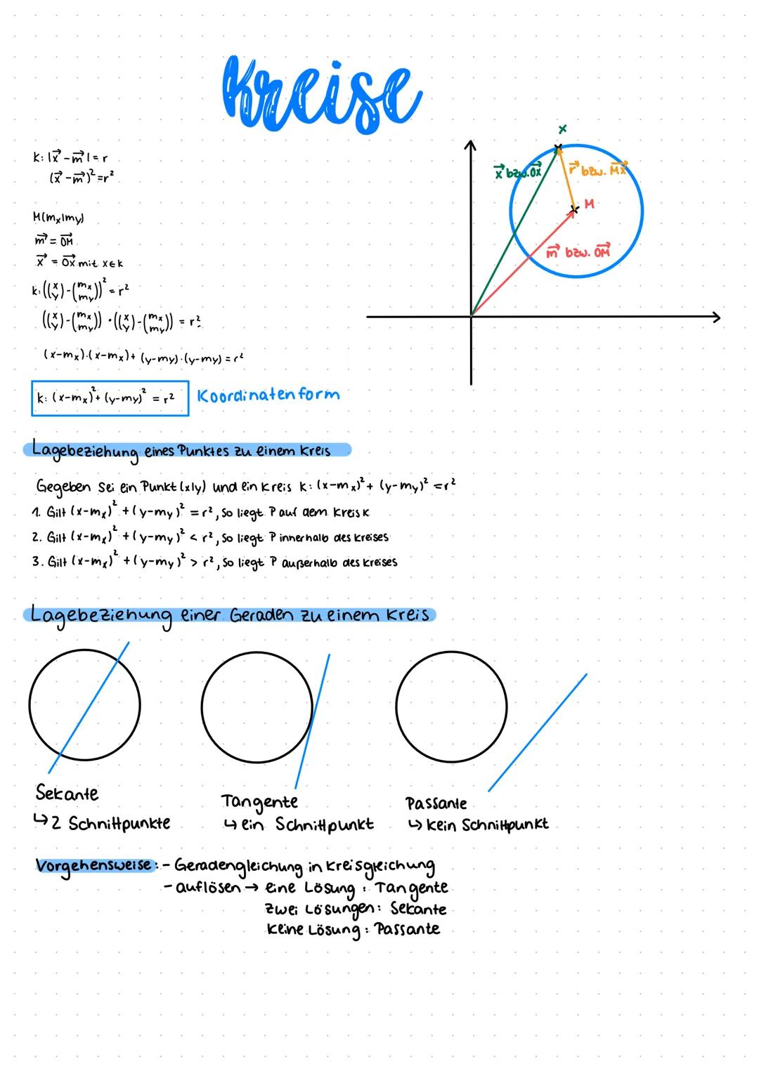 Analytische Geometrie
vektoren
Definition
Ein vektor ist eine menge von Pfeilen in der Ebenel im Raum, die alle:
- gleich lang
-gleich geric