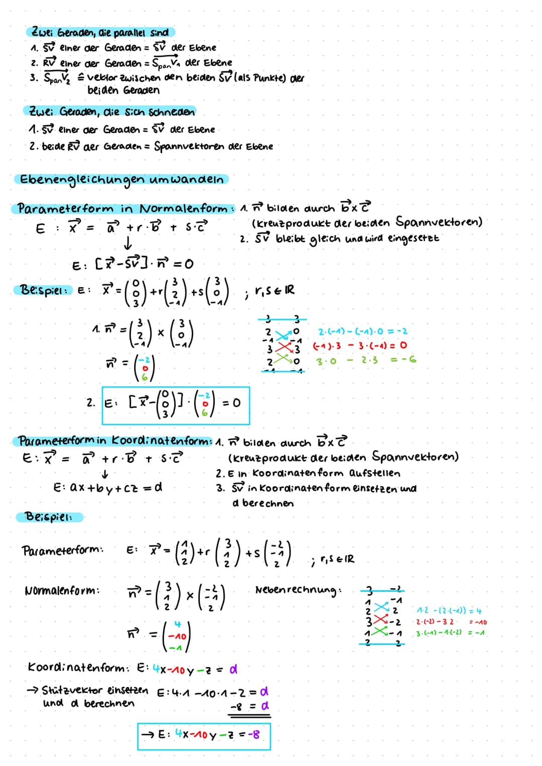 Analytische Geometrie
vektoren
Definition
Ein vektor ist eine menge von Pfeilen in der Ebenel im Raum, die alle:
- gleich lang
-gleich geric