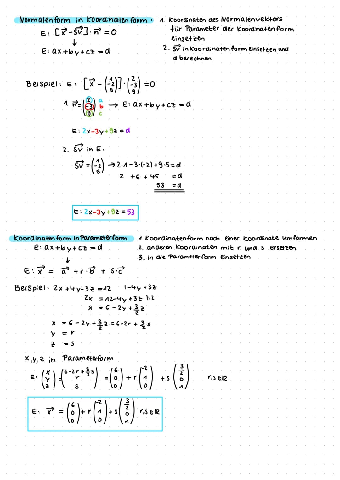 Analytische Geometrie
vektoren
Definition
Ein vektor ist eine menge von Pfeilen in der Ebenel im Raum, die alle:
- gleich lang
-gleich geric