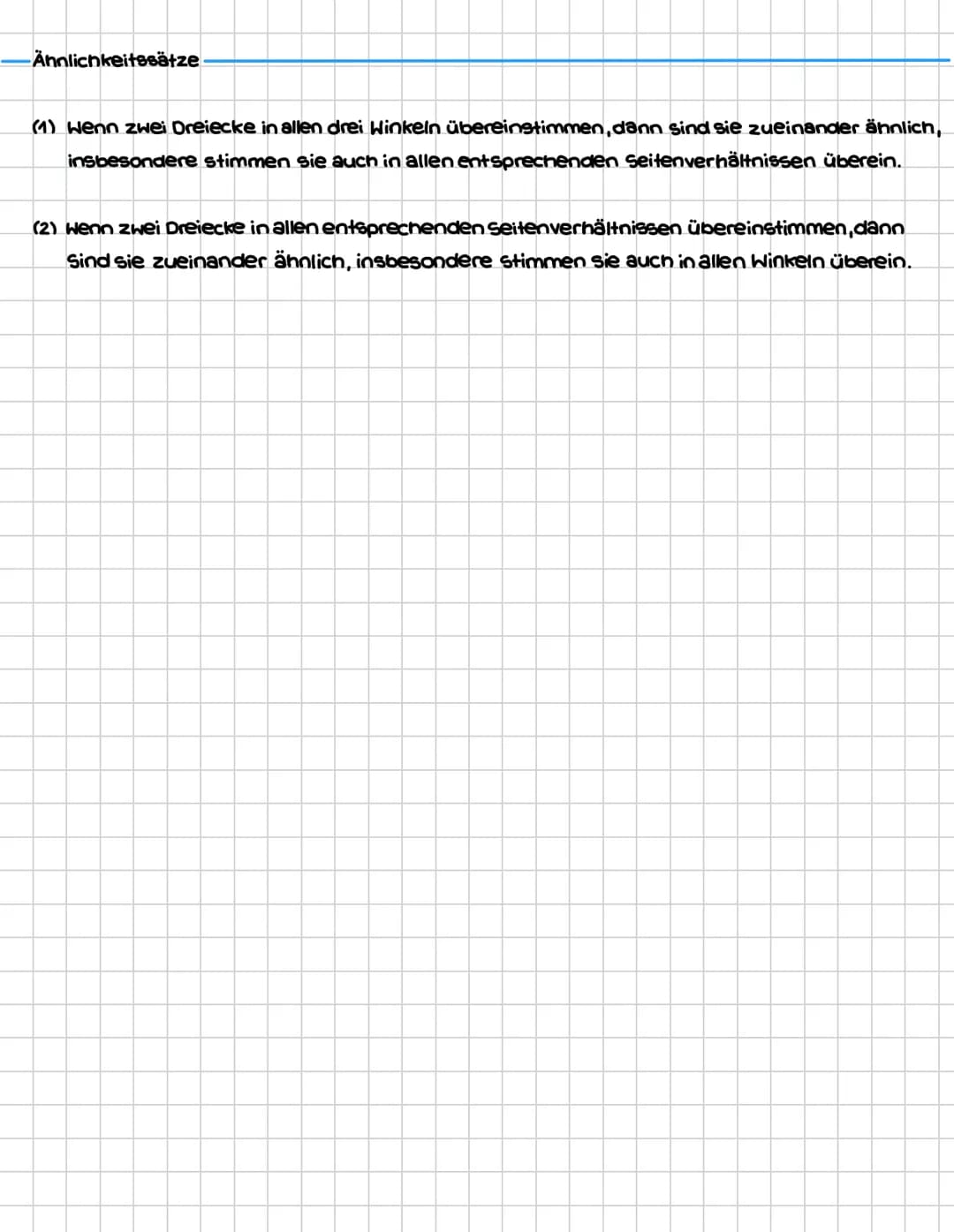 -Winkelsätze
Nebenwinkel
X
9
+B=180°
Stufenwinkel
(1) Wenn gllh,dann =ß
n
(2) Wenn xß,dann glih
-kongruenz
S
in drei seiten (sss)
Scheitelwi