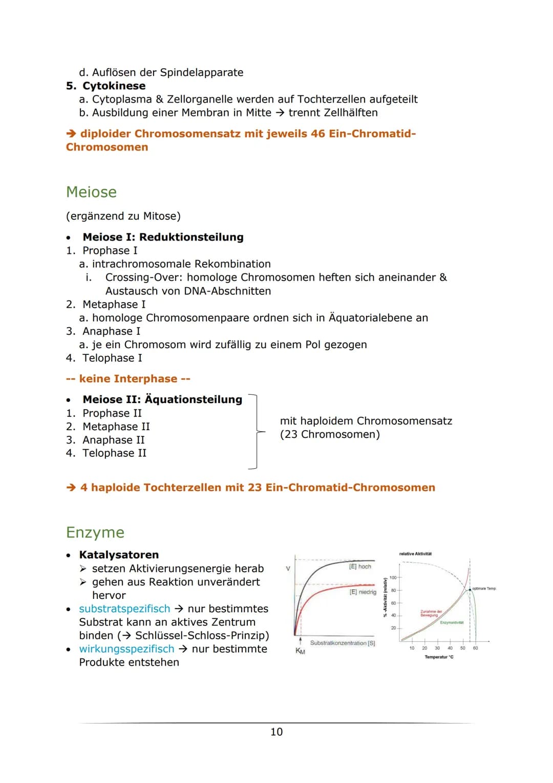 C
B. Biologie
MOTOTUTIONON
LK Abiturlernzettel 2022
von Sarah Gerber Inhaltsverzeichnis
Genetik
Vorwissen
Zellzyklus
Mitose
Meiose.....
Enzy