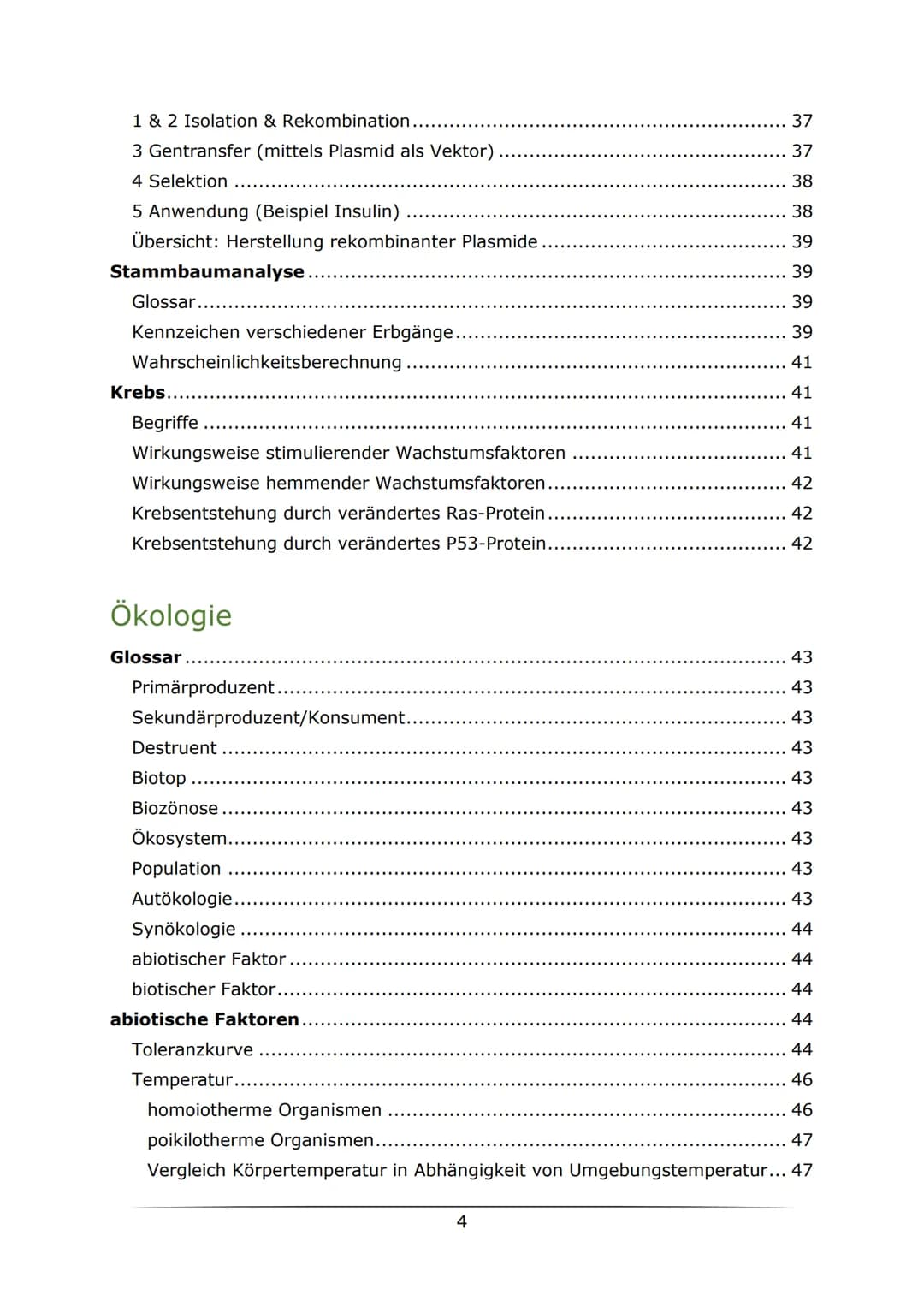 C
B. Biologie
MOTOTUTIONON
LK Abiturlernzettel 2022
von Sarah Gerber Inhaltsverzeichnis
Genetik
Vorwissen
Zellzyklus
Mitose
Meiose.....
Enzy