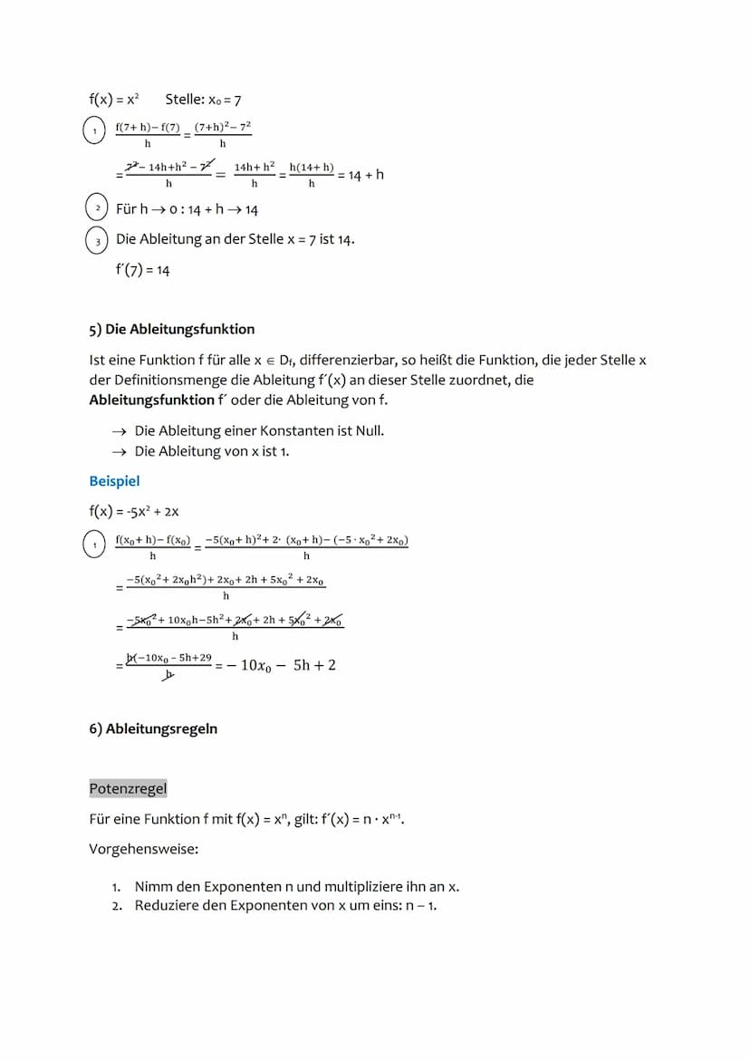 Matheklausur
Themen
1) Verschieben und Strecken von Graphen
2) Mittlere Änderungsrate - Differenzquotient
3) Momentane Änderungsrate
4) Die 