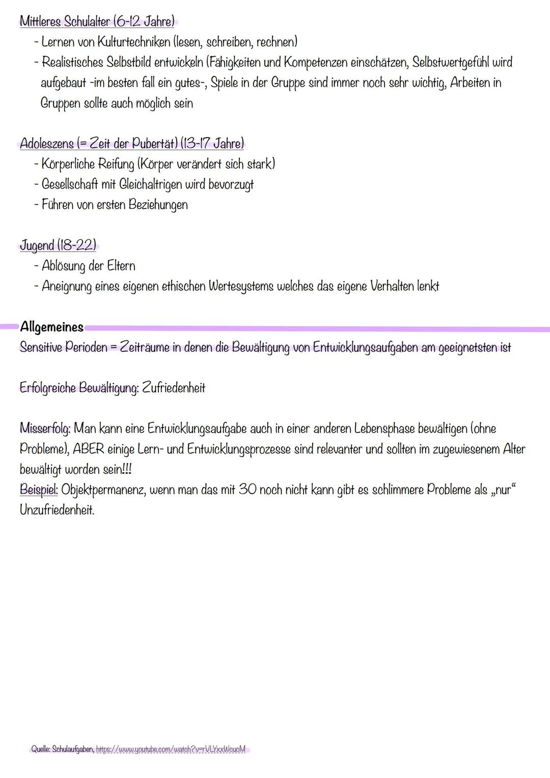 Entwicklungsaufgaben in Anlehnung an Havighurst
Definition: Laut Havighurst sind Entwicklungsaufgaben, Aufgaben die zu einer konstruktiven u