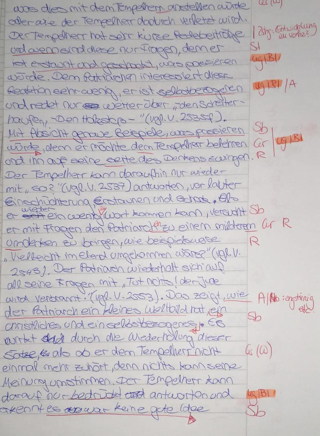 Deutsch, 10a
Klassenarbeit Nr. 3
17.03.2022

Lessing „Nathan der Weise“ -
Dialoganalyse

Bearbeitungszeit: 07:40-09:15 Uhr / Erlaubte Hilfsm