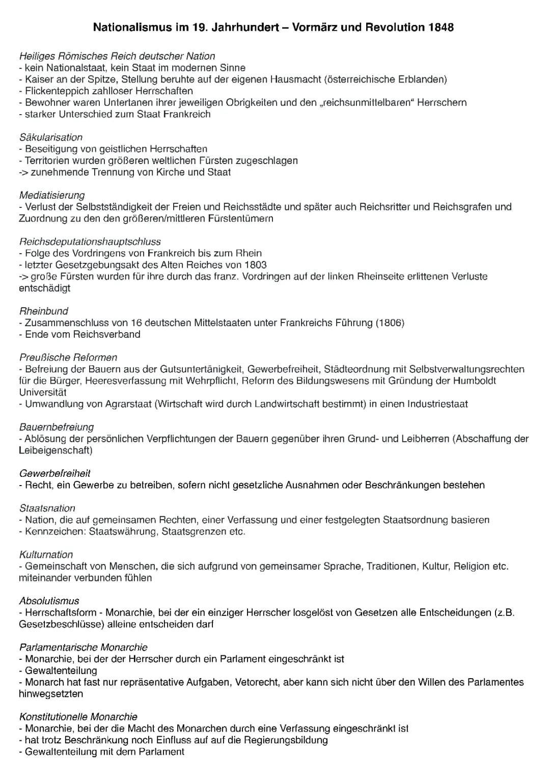 Vormärz und Revolution 1848