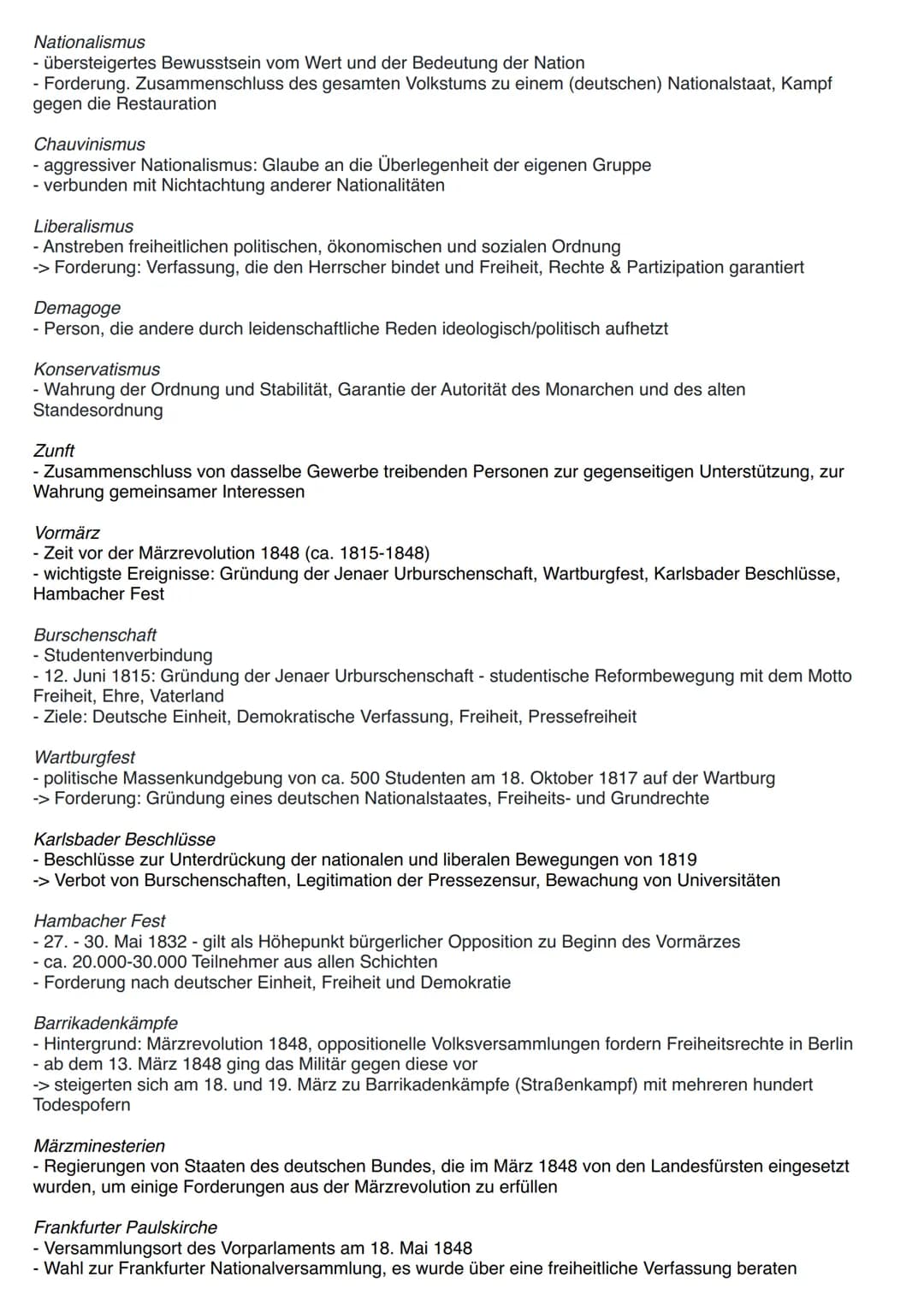 Nationalismus im 19. Jahrhundert - Vormärz und Revolution 1848
Heiliges Römisches Reich deutscher Nation
- kein Nationalstaat, kein Staat im