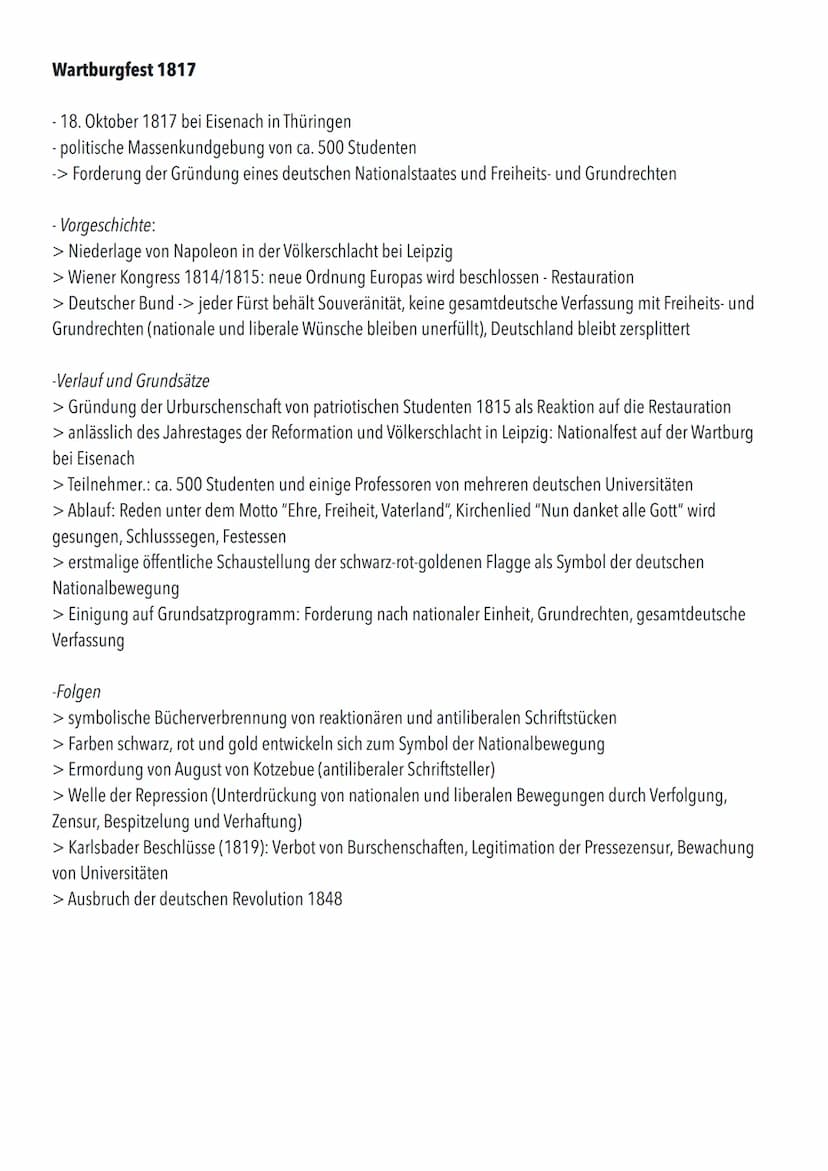 Nationalismus im 19. Jahrhundert - Vormärz und Revolution 1848
Heiliges Römisches Reich deutscher Nation
- kein Nationalstaat, kein Staat im