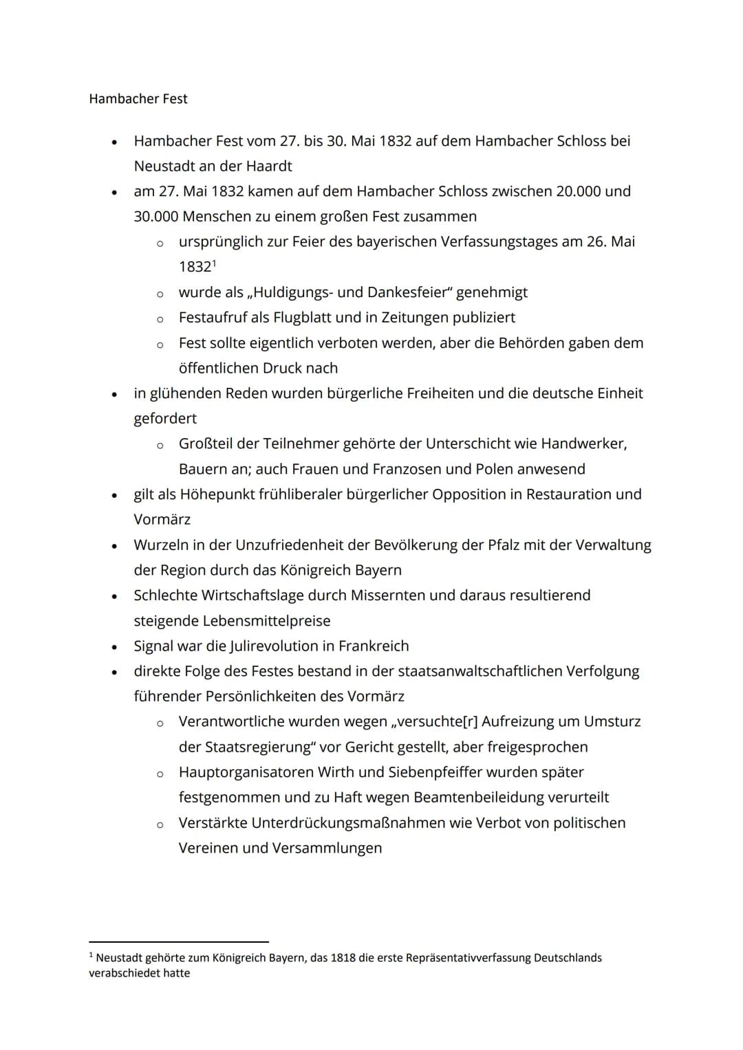 Nationalismus im 19. Jahrhundert - Vormärz und Revolution 1848
Heiliges Römisches Reich deutscher Nation
- kein Nationalstaat, kein Staat im