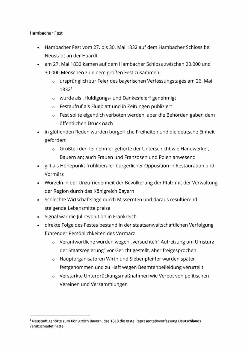Nationalismus im 19. Jahrhundert - Vormärz und Revolution 1848
Heiliges Römisches Reich deutscher Nation
- kein Nationalstaat, kein Staat im