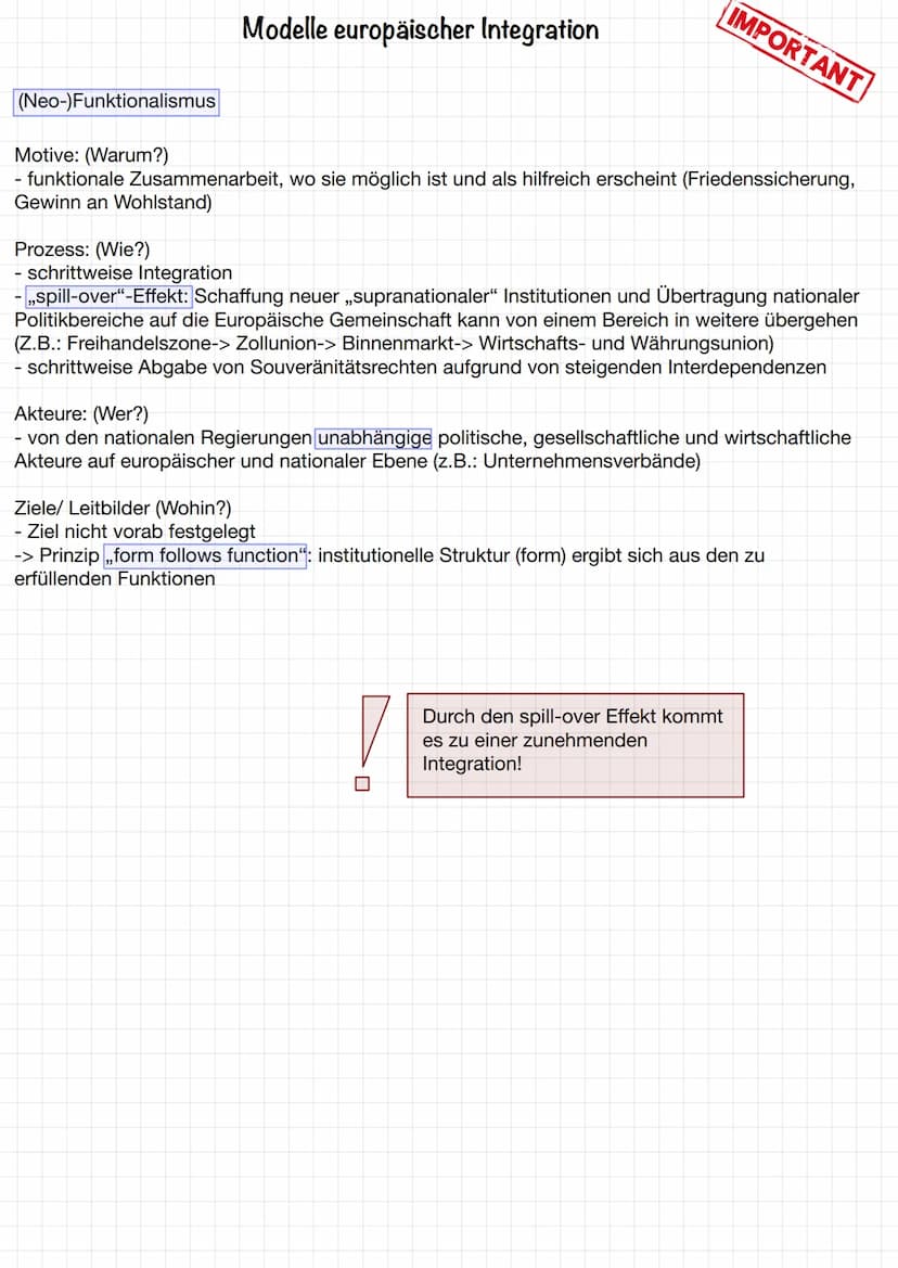 Föderalismus
= die EU als Bundesstaat
Modelle europäischer Integration
Ansatz:
-Sicherung von Frieden und Demokratie in
Europa erfordert Ein