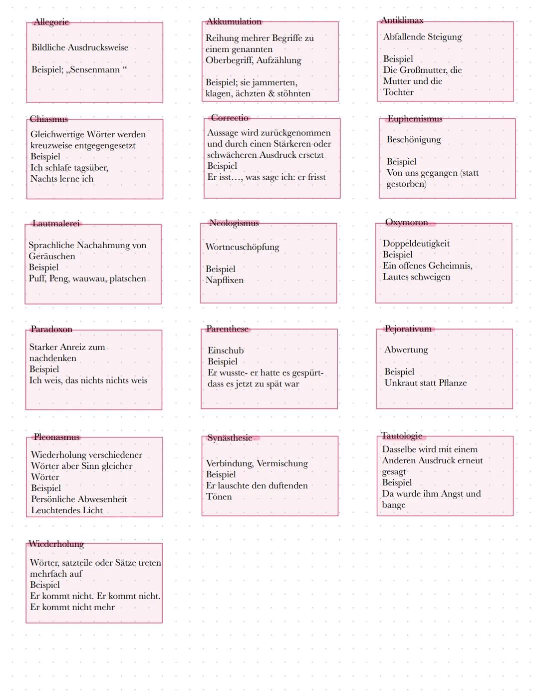 # Stilmittel

Alliteration
Gleiche Anfangsbuchstaben bei
aufeinander folgenden Wörtern

Beispiel

Milch macht müde Männer
munter

Ellipse
Un