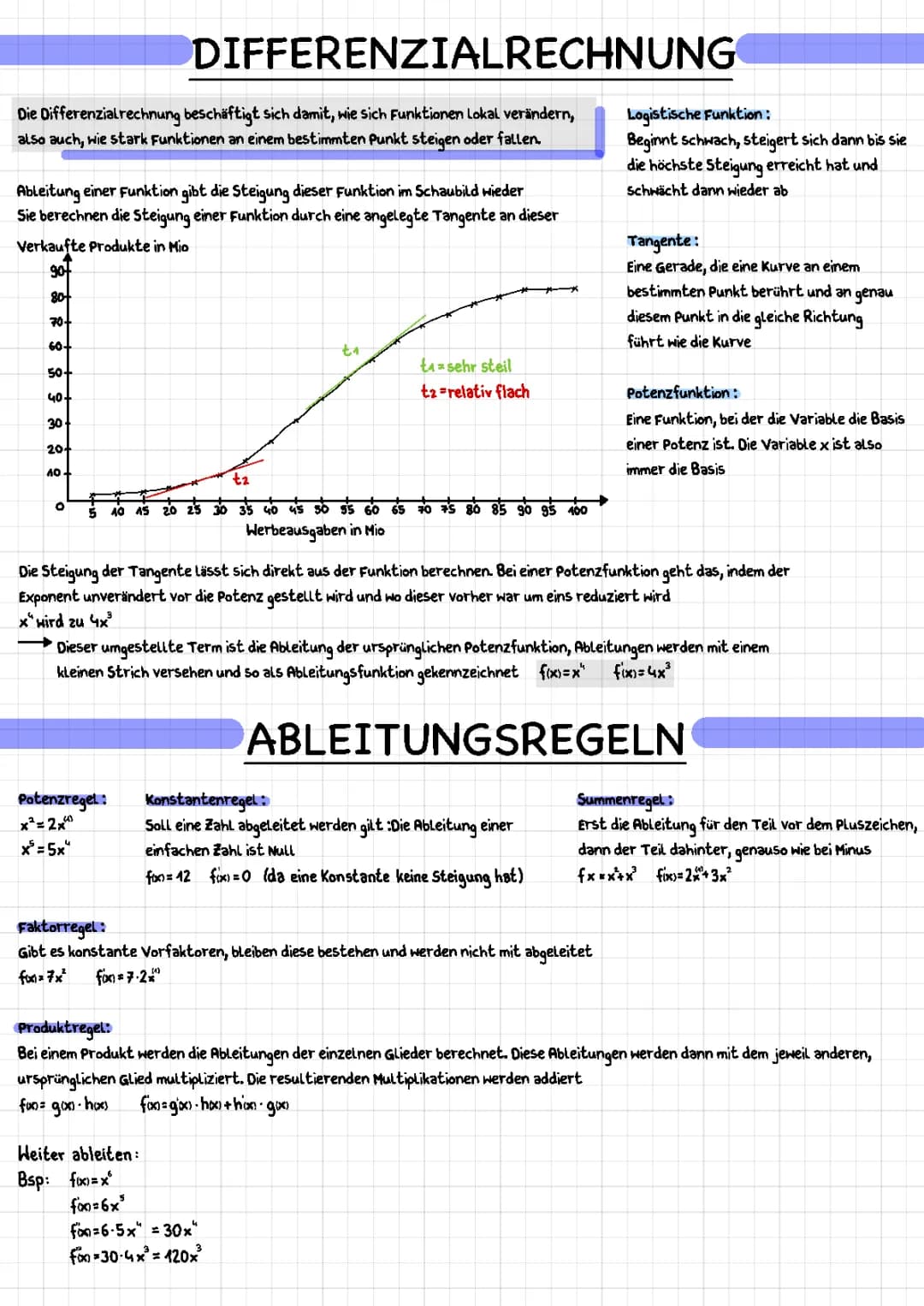 Differenzialrechnung 