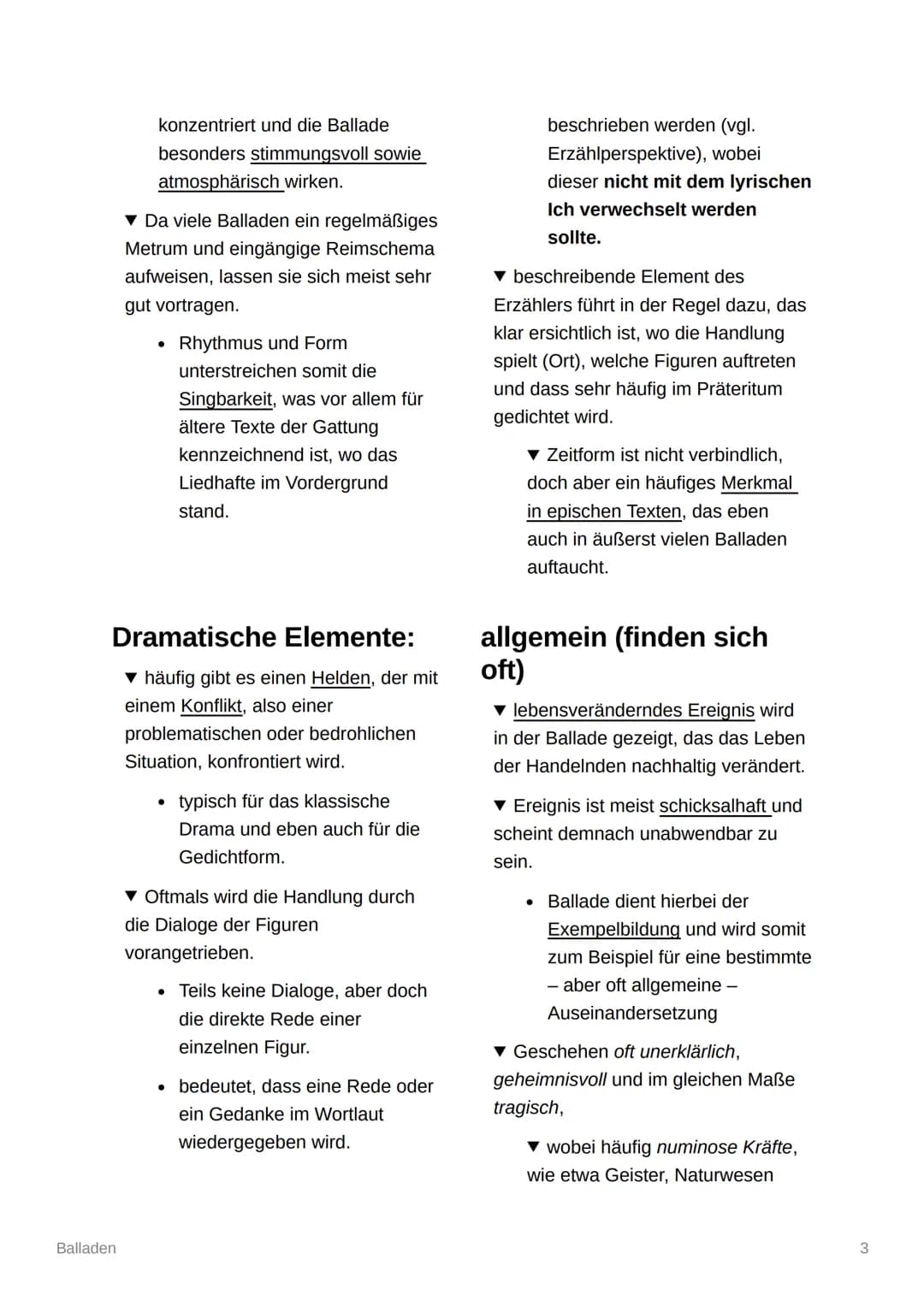 Balladen
Was ist eine Ballade?
BALLADE: [volkstümliches]
Gedicht, in dem ein
handlungsreiches, oft
tragisch endendes
Geschehen [aus Geschich