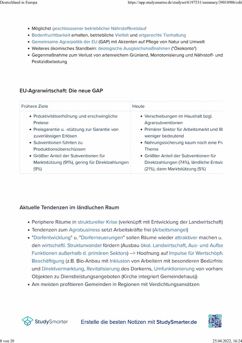 Deutschland in Europa
1 von 20
Deutschland in Europa
Deutschland in Europa
Globalisierung und Länder
• Tendenzen zum Protektionismus, aber G