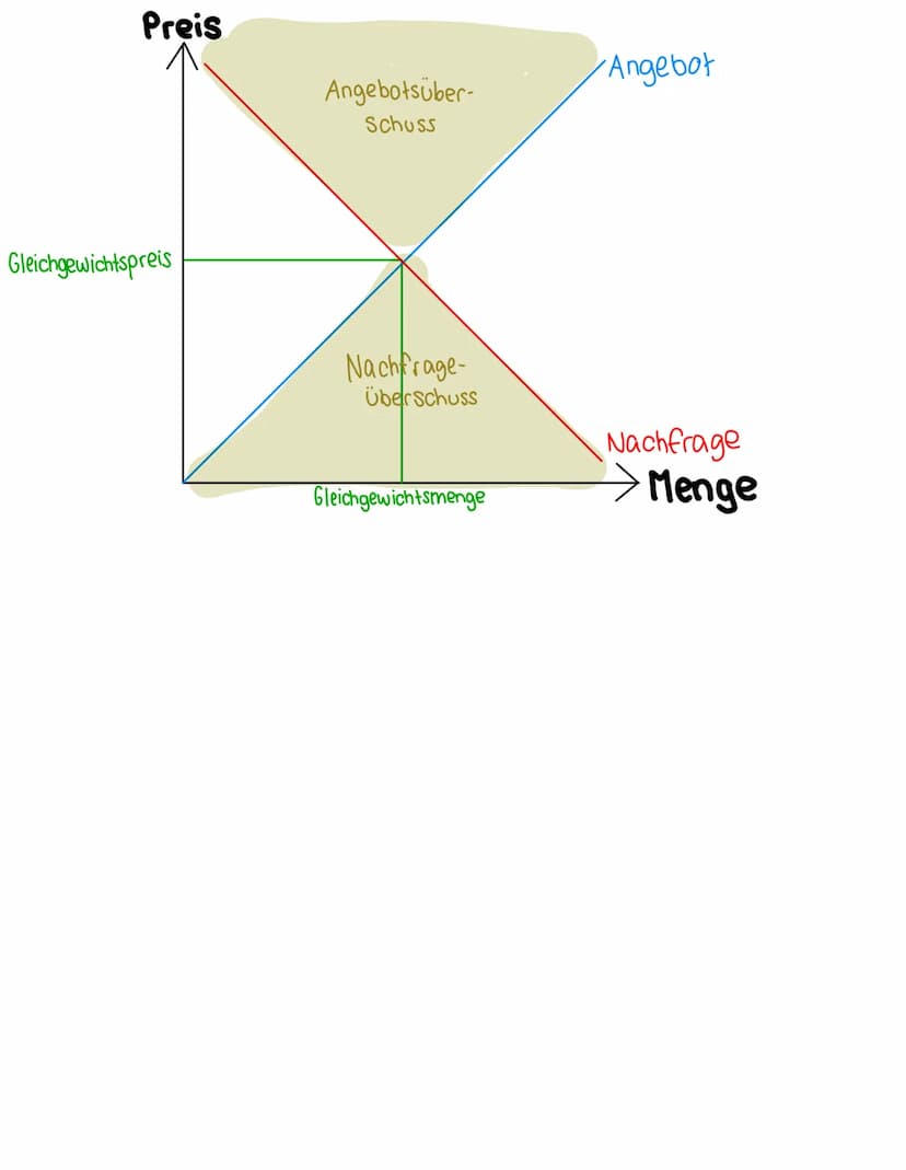 (1) Ist die Nachfrage größer
als das Angebot, steigt
der Preis
MARKTMECHANISMUS
(4) Sinkt der Preis, sinkt
das Angebot, steigt
die Nachfrage