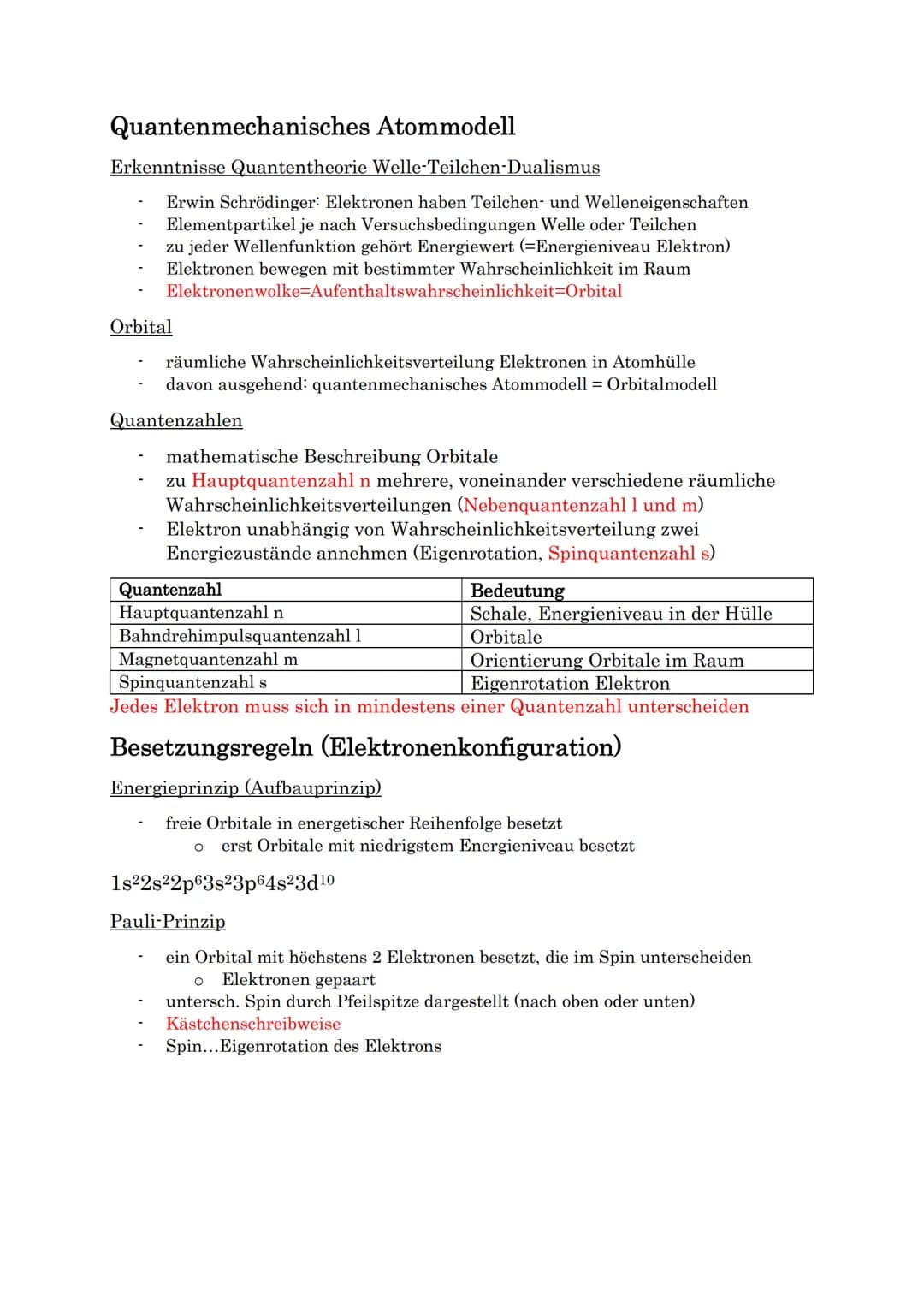 ELEKTRONENKONFIGURATION
Atombau - historische Entwicklung
Dalton
unteilbare Teilchen
Atome eines Elements gleiche Masse
Thomson: Rosinenkuch
