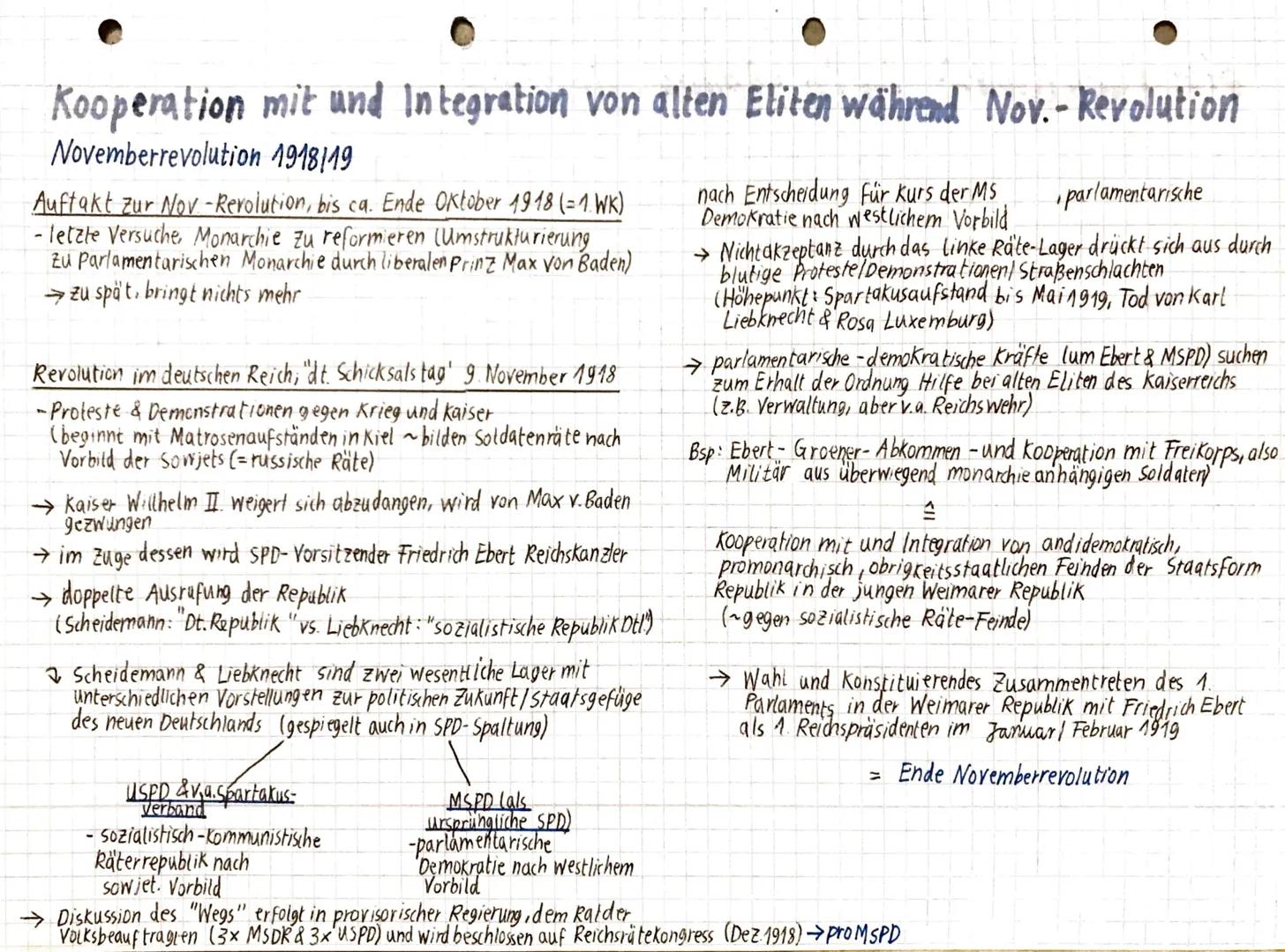 # Scheitern der Weimarer Republik

ein (schwer-) belasteter Beginn

## Hypothek Versailler Vertrag
= Friedensvertrag Deutschland nach 1. Wel
