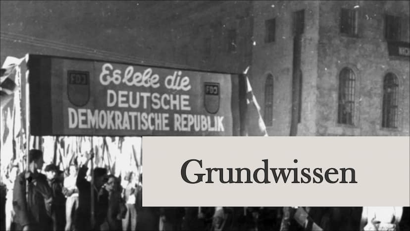 Leben, wohnen
und Konsum in
der DDR
Von Jana und Michelle Inhaltsverzeichnis
Grundwissen
Leben
Wohnen
Konsum Es lebe die
DEUTSCHE
DEMOKRATIS