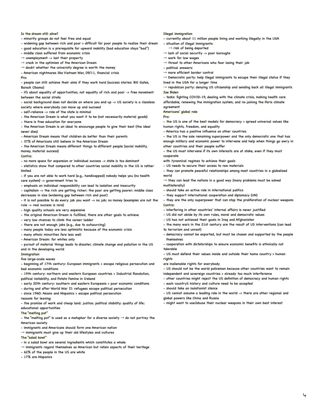Englisch Abitur Zusammenfassung
1. Studying and working in a globalized world (1-2)
2. Traditions and changes in politics and society: the U