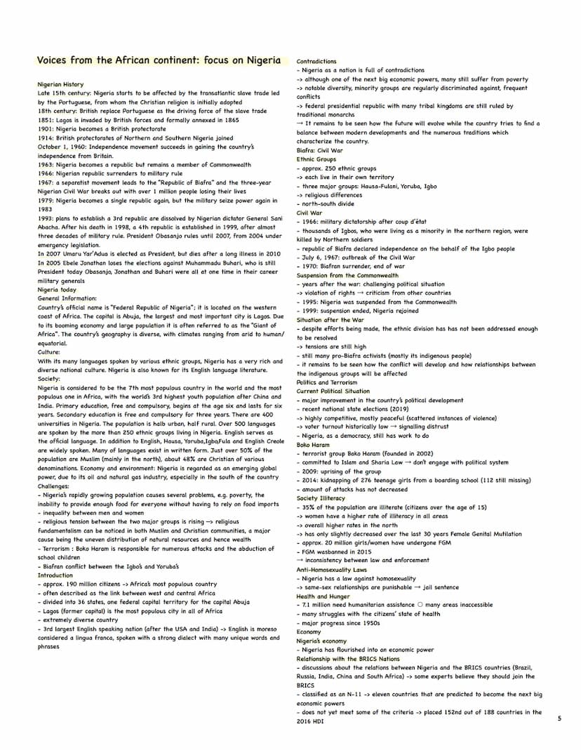 Englisch Abitur Zusammenfassung
1. Studying and working in a globalized world (1-2)
2. Traditions and changes in politics and society: the U
