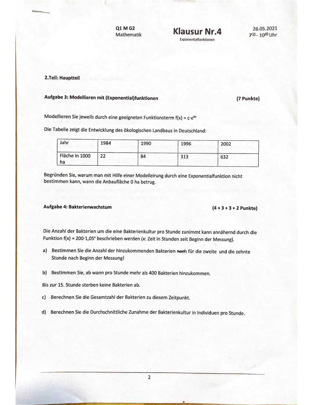 Teil 1:Hilfsmittelfreier Teil (max. 30 Minuten)
Q1 M G2
Mathematik
Aufgabe 1: Ableitungsregel begründen
Gegeben ist die Funktionsschar f(x) 